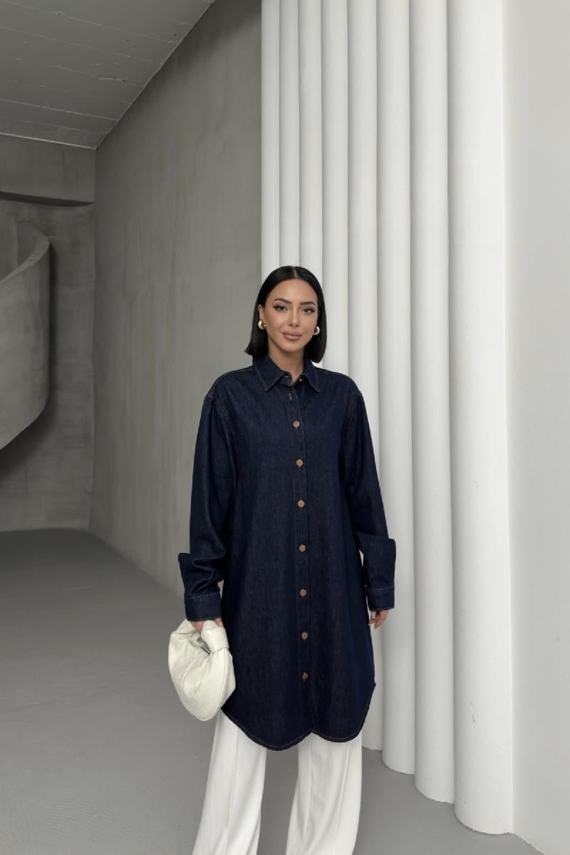 Balon Kollu Düğmeli Gömlek 6093-17-(S+L+3)