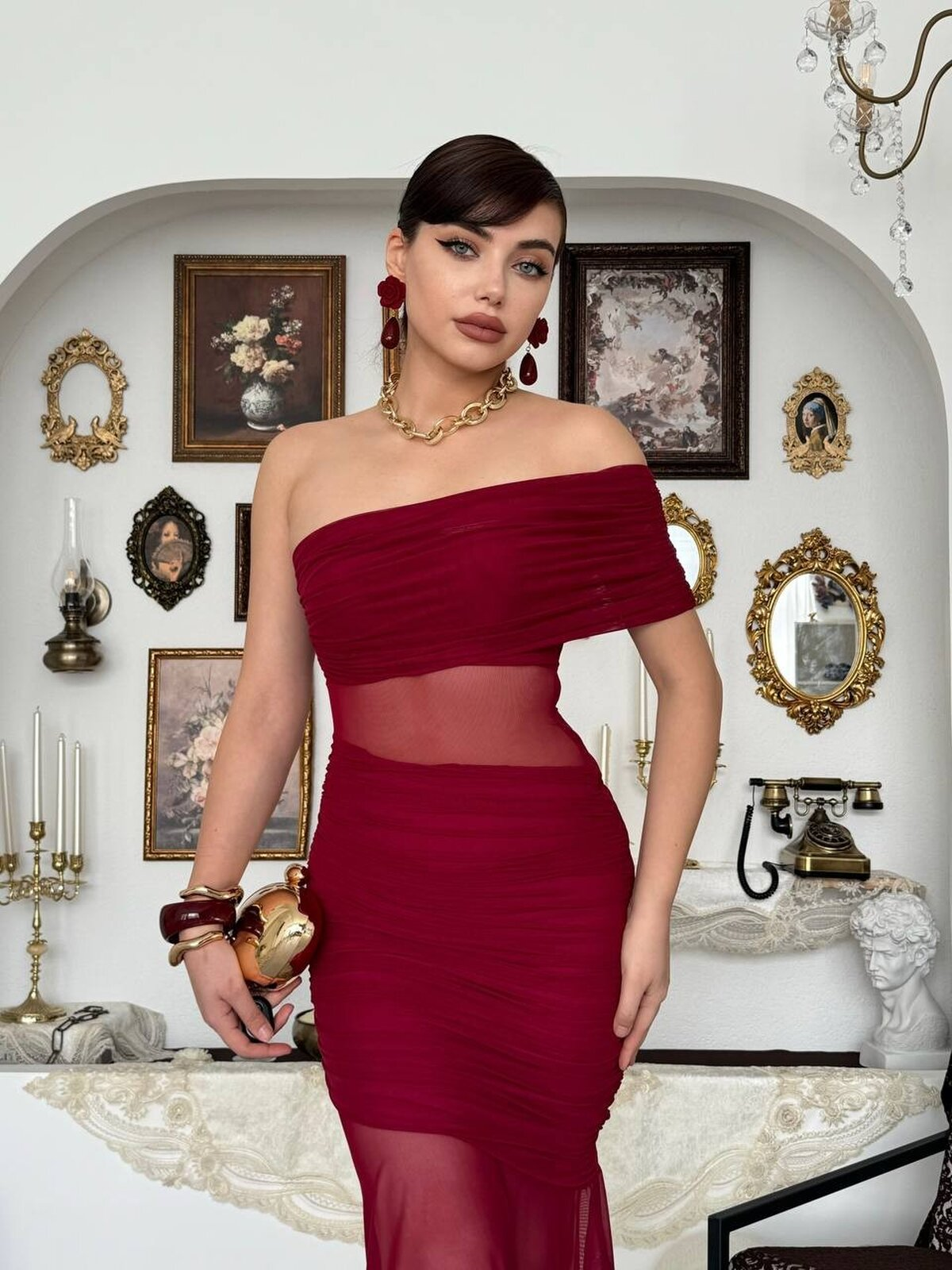 Bark Transparent Dress