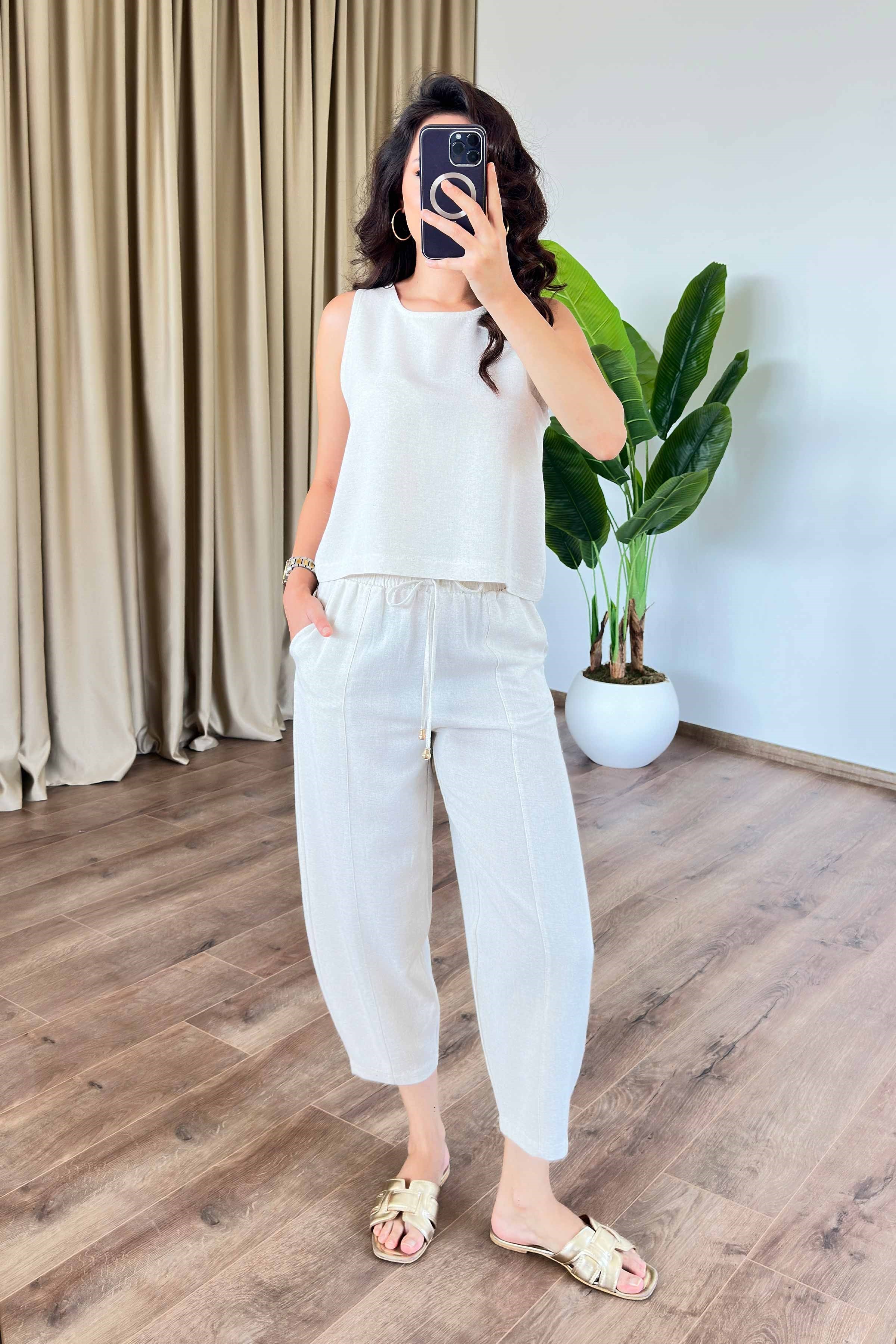 Basic Model Taş Keten Toptan Takım