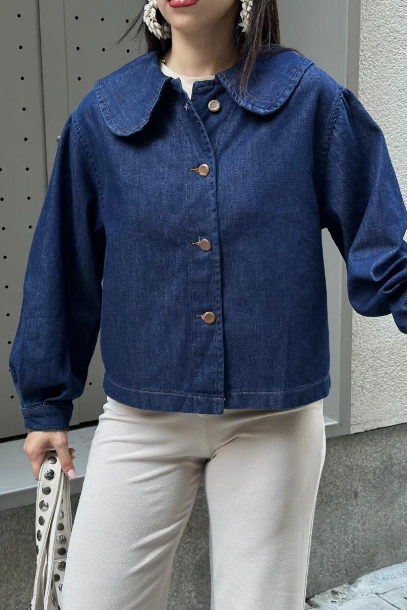 Bebe Yaka Gömlek 6095-17-(S-XL)