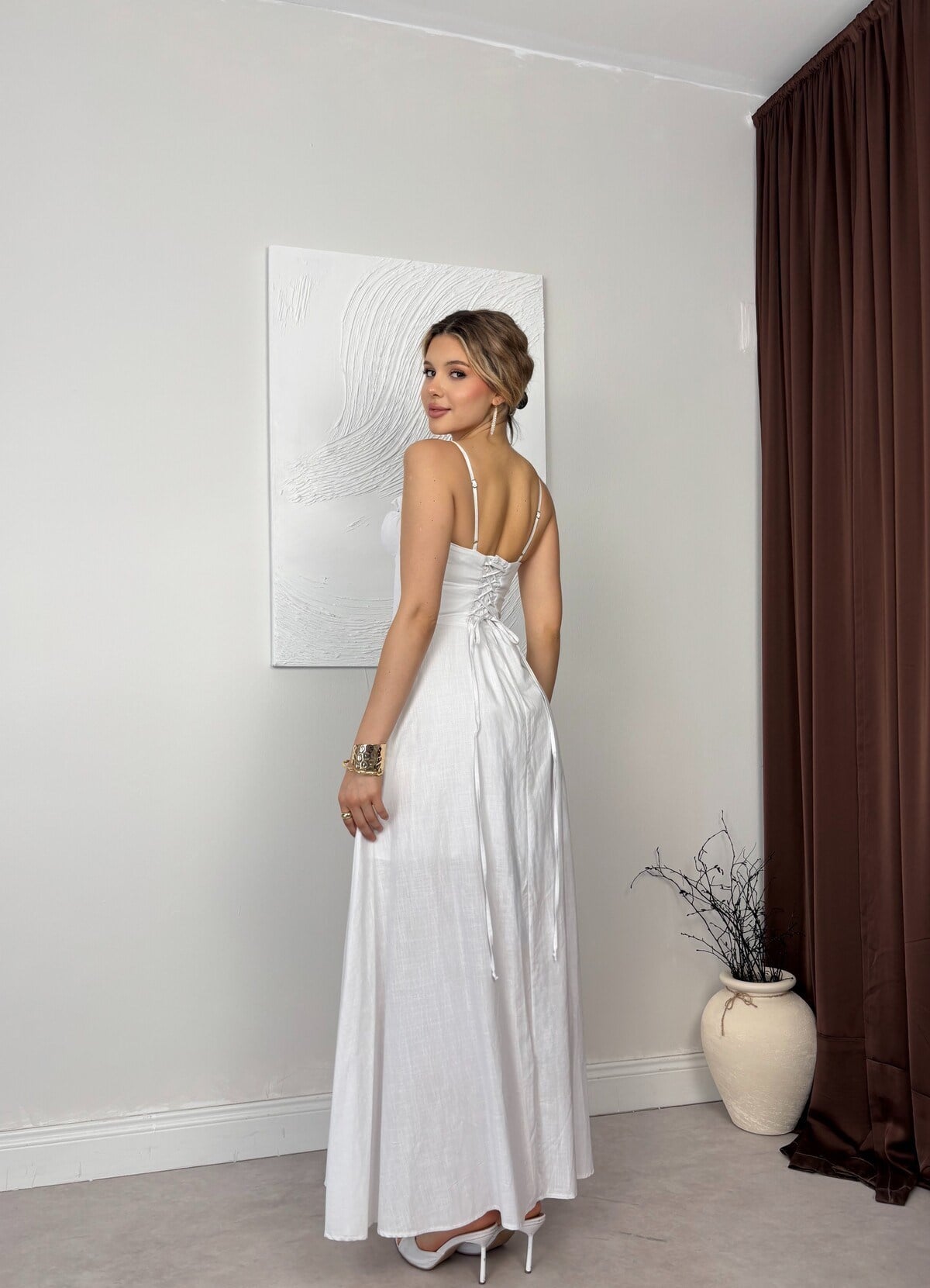 BEYAZ 1193 ELBİSE