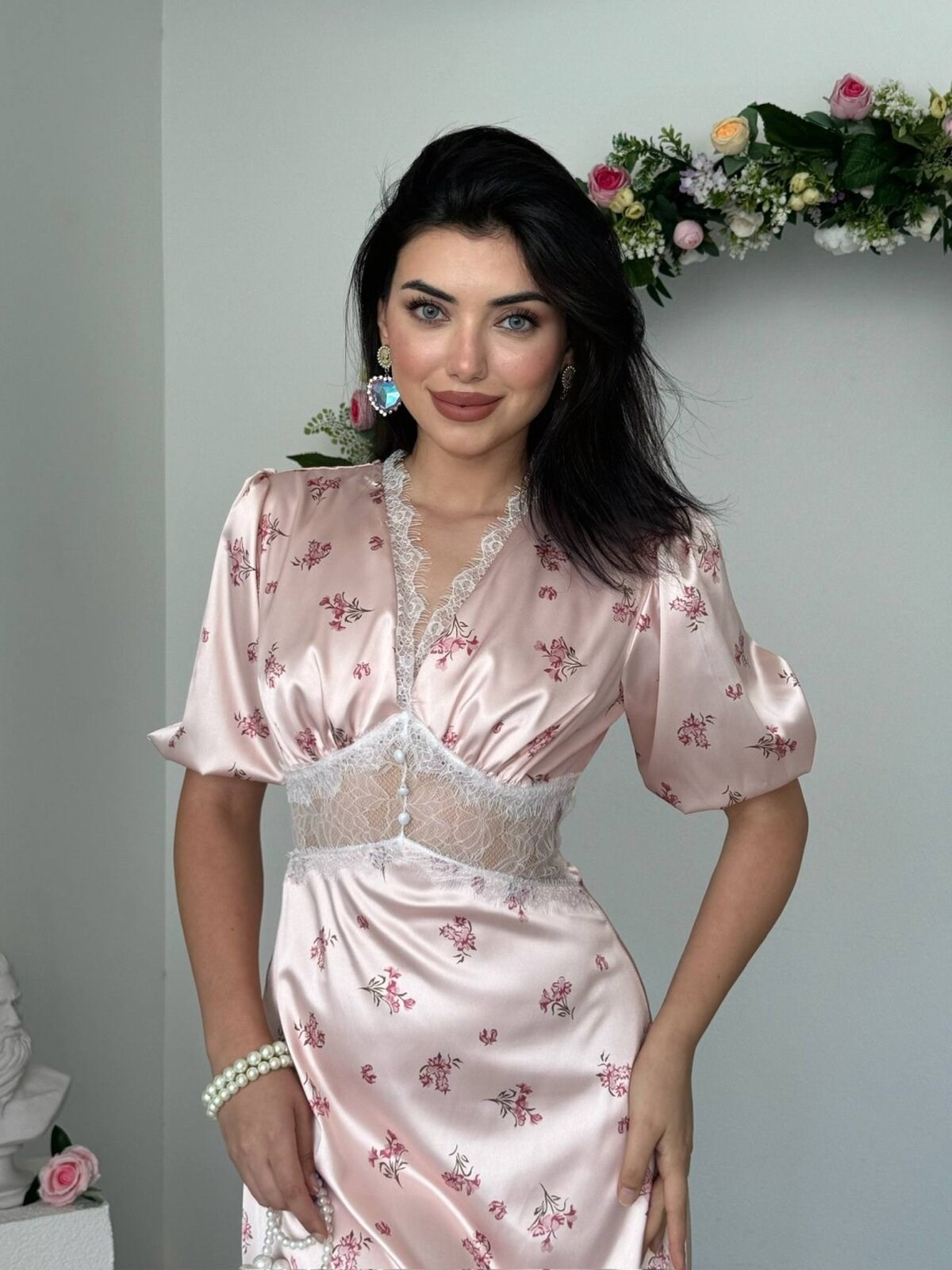 Bras Dress with Sheer Details