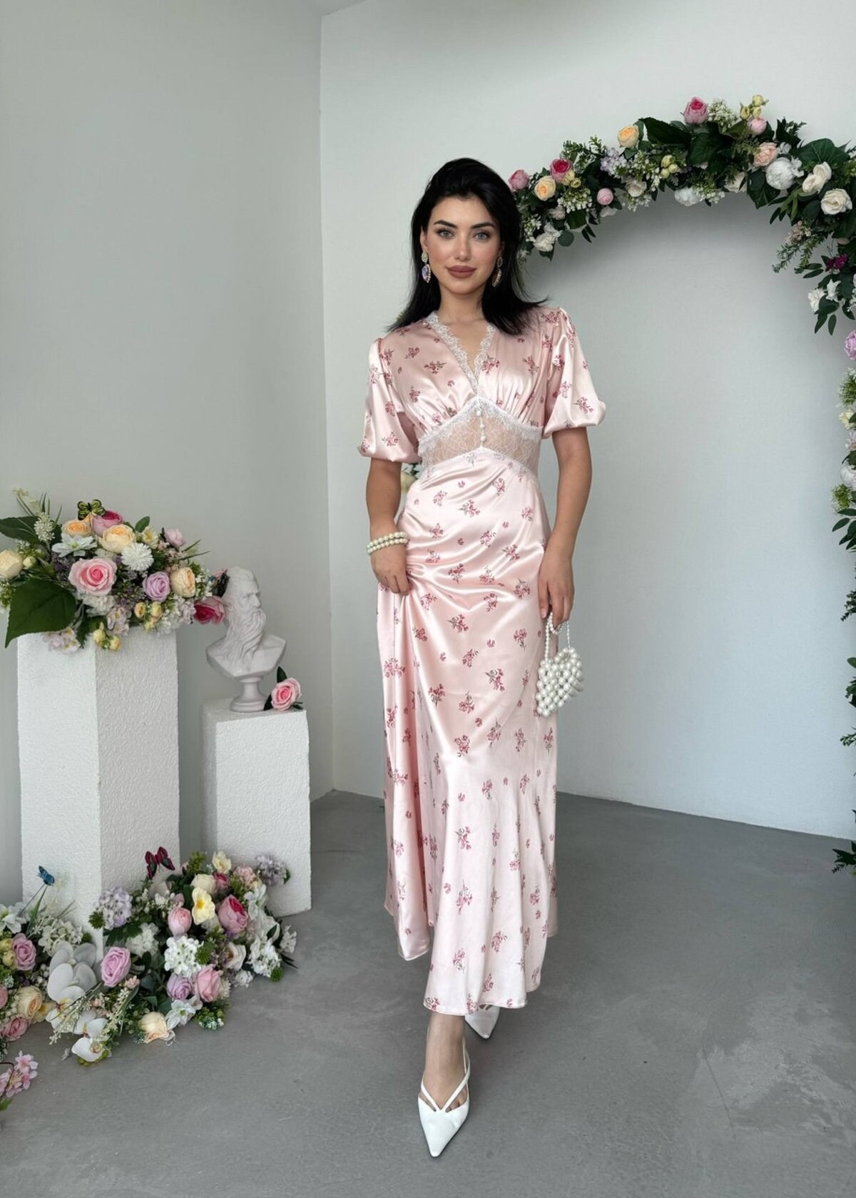 Bras Dress with Sheer Details
