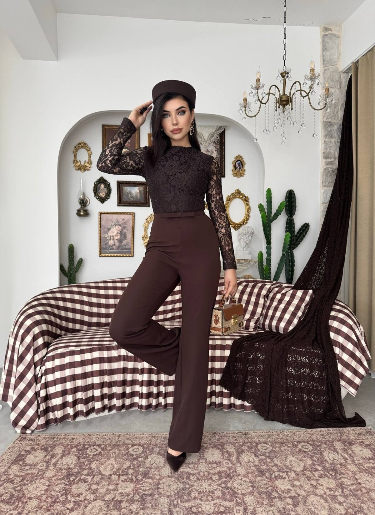 Buses Belted Jumpsuit