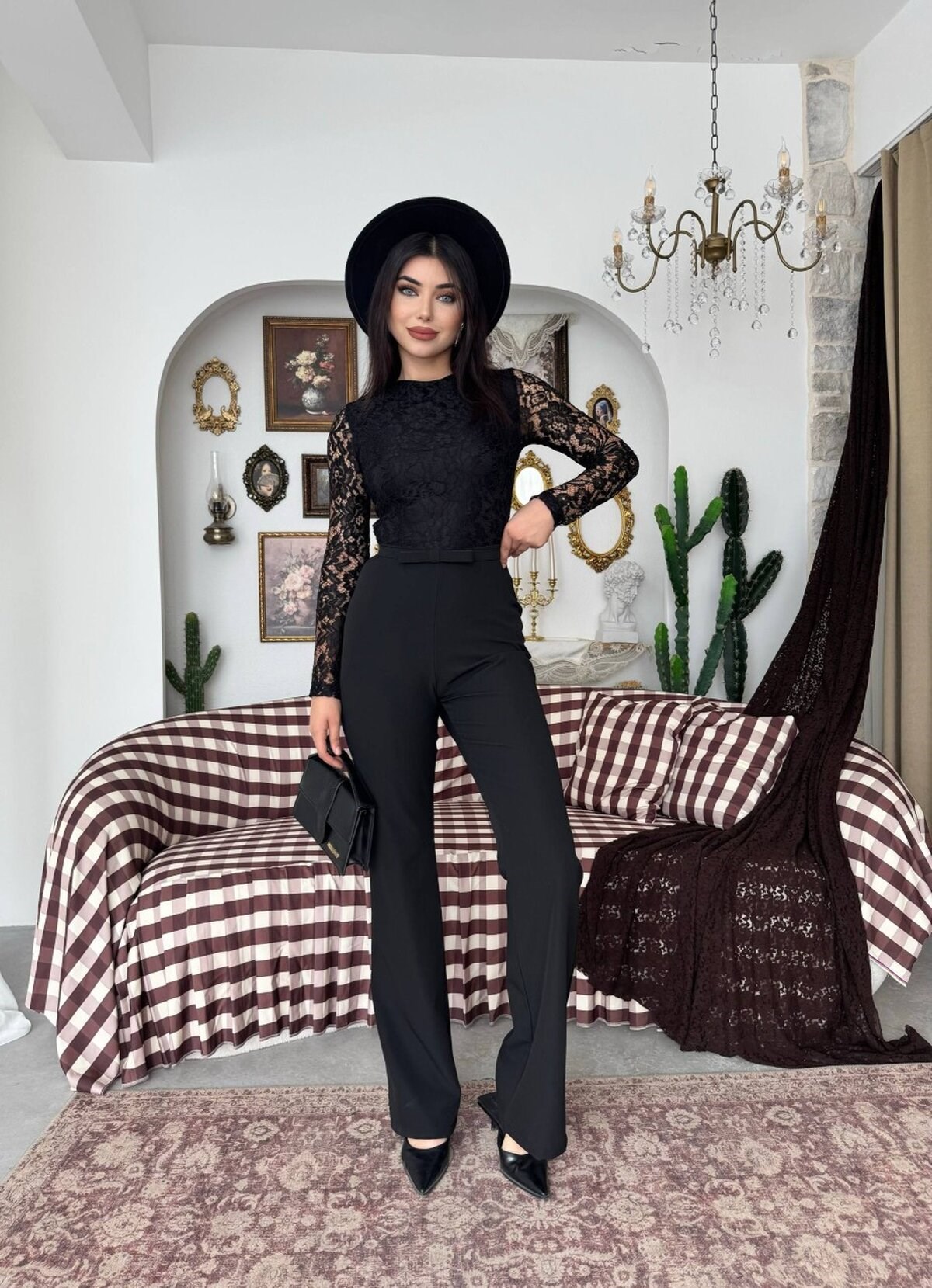 Buses Belted Jumpsuit