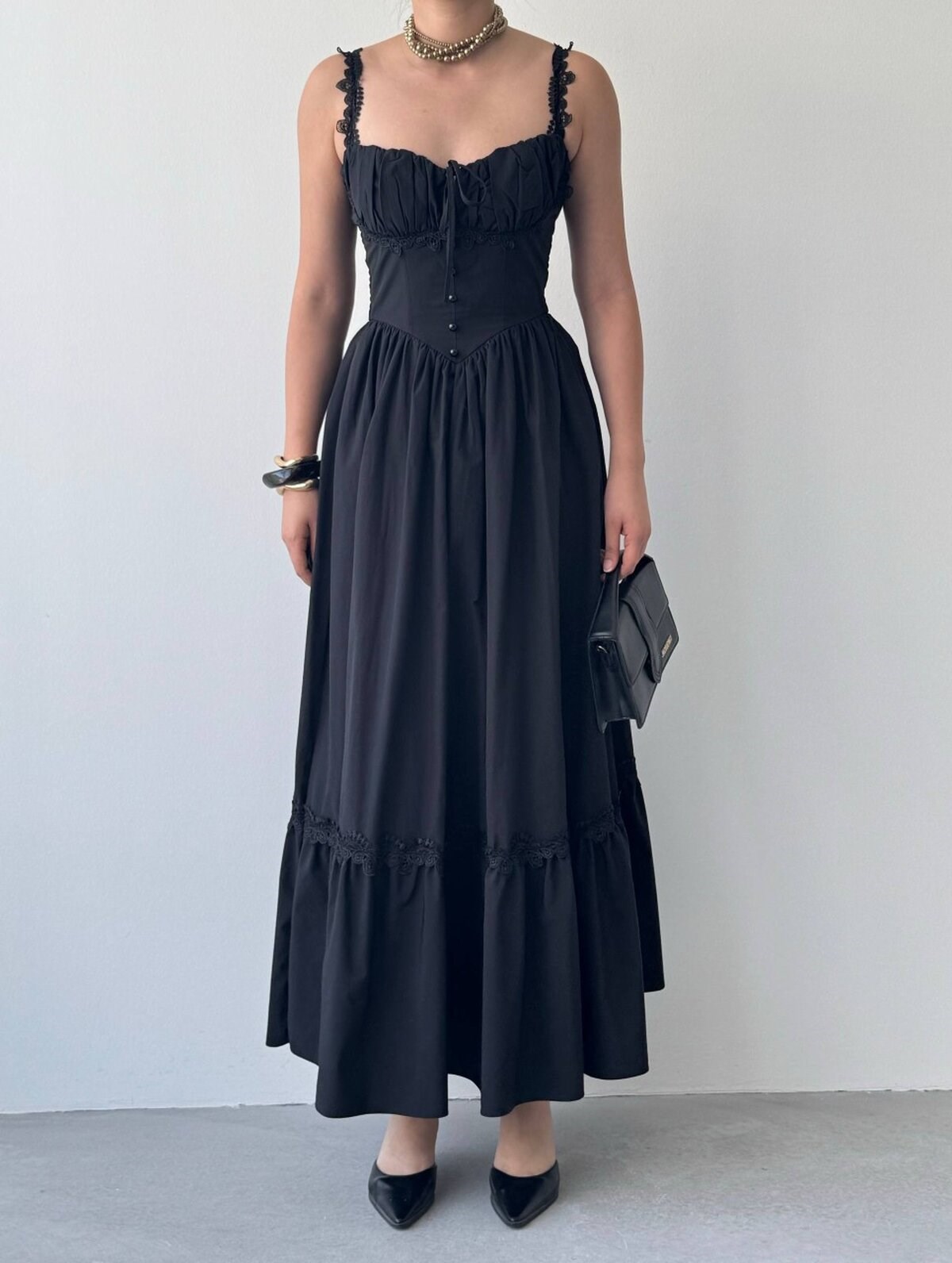 Ceck Midi Dress