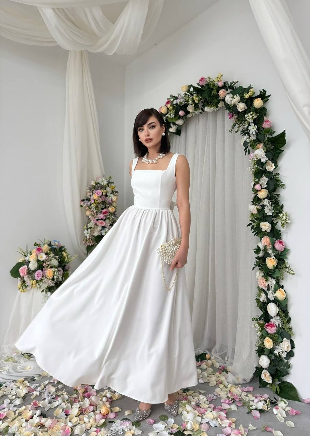 Dinas Dress with Bow Detail