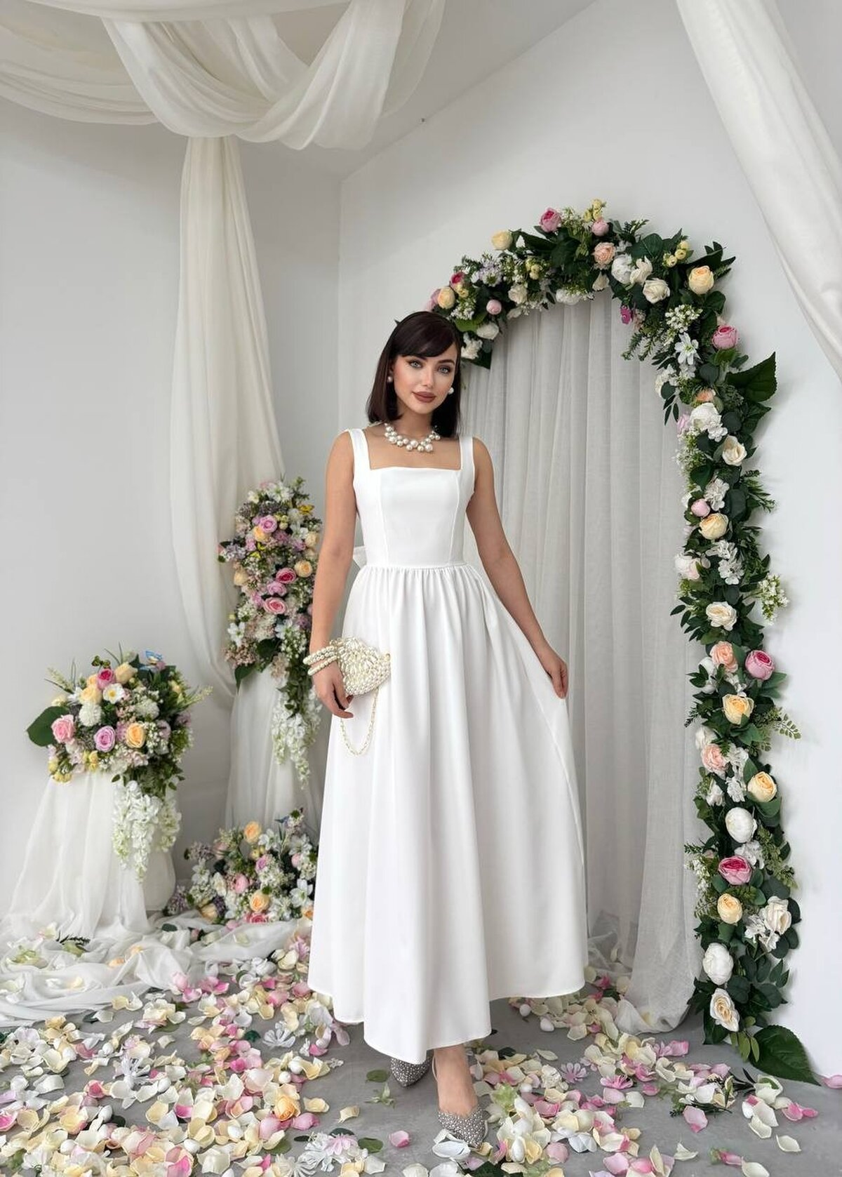 Dinas Dress with Bow Detail