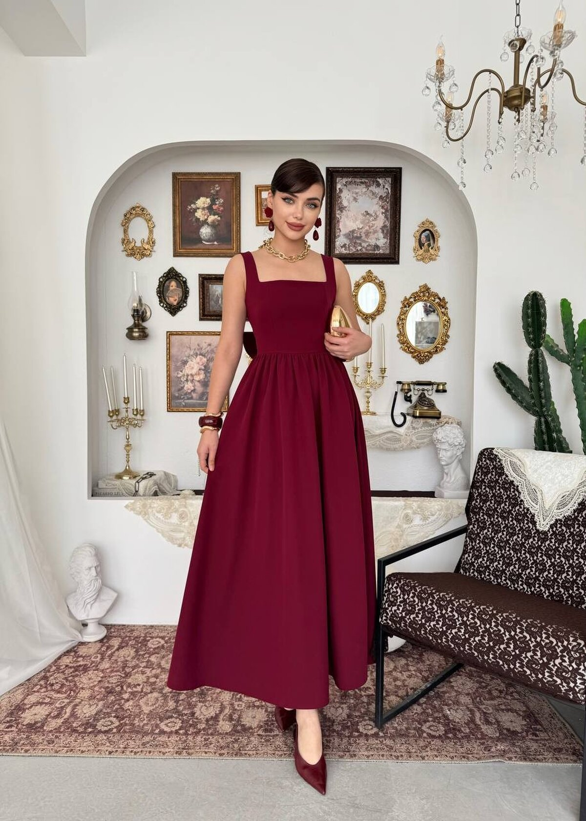 Dinas Dress with Bow Detail