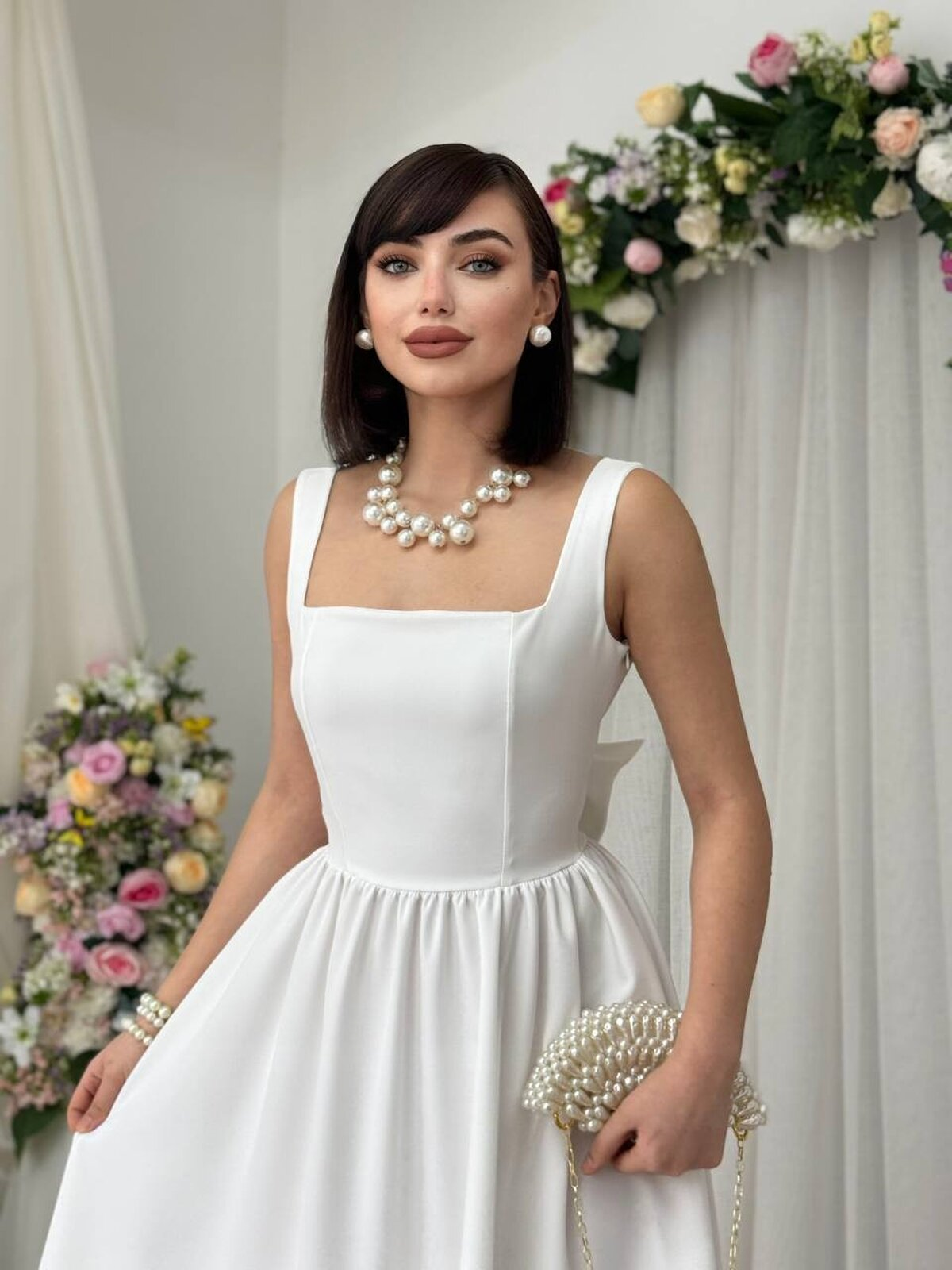 Dinas Dress with Bow Detail