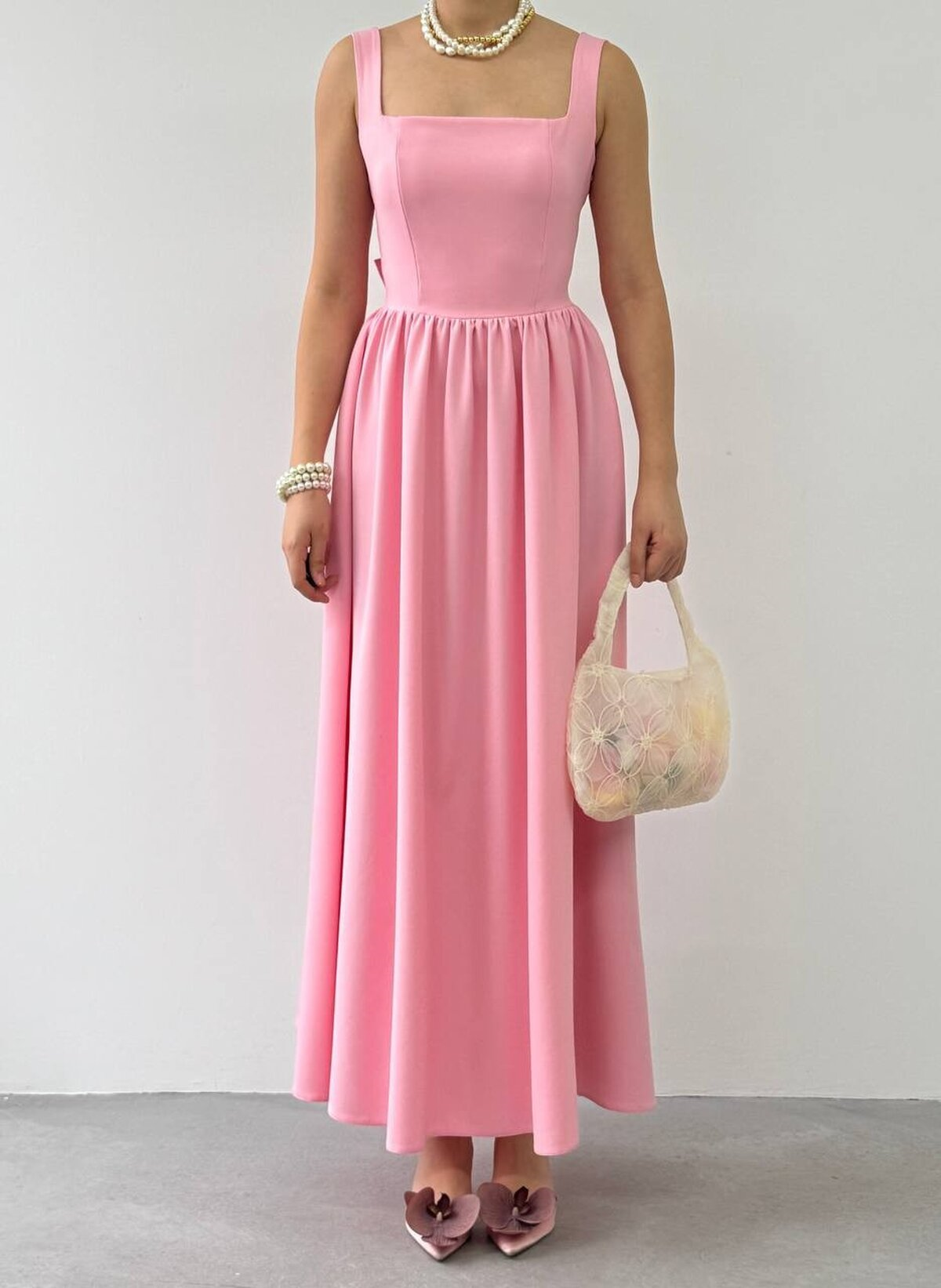 Dinas Dress with Bow Detail