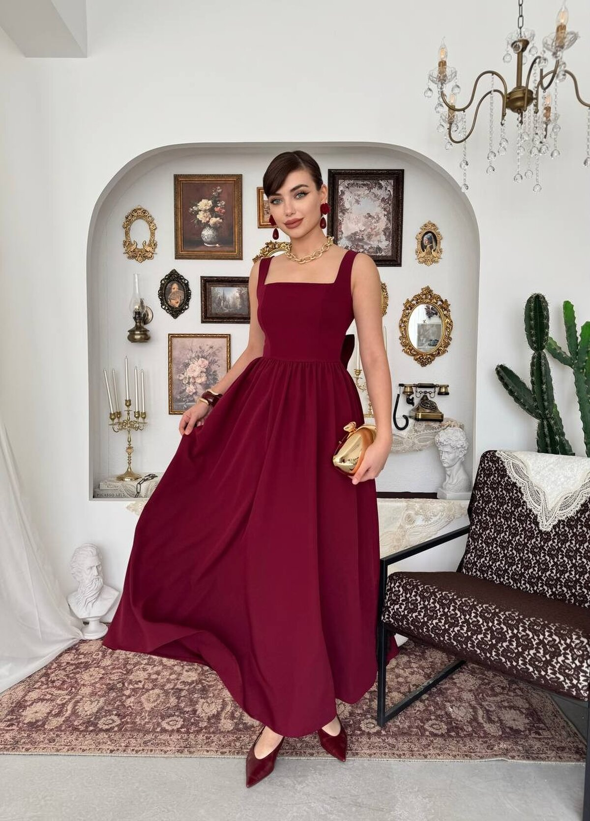 Dinas Dress with Bow Detail