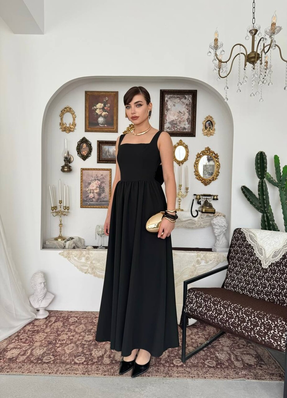 Dinas Dress with Bow Detail