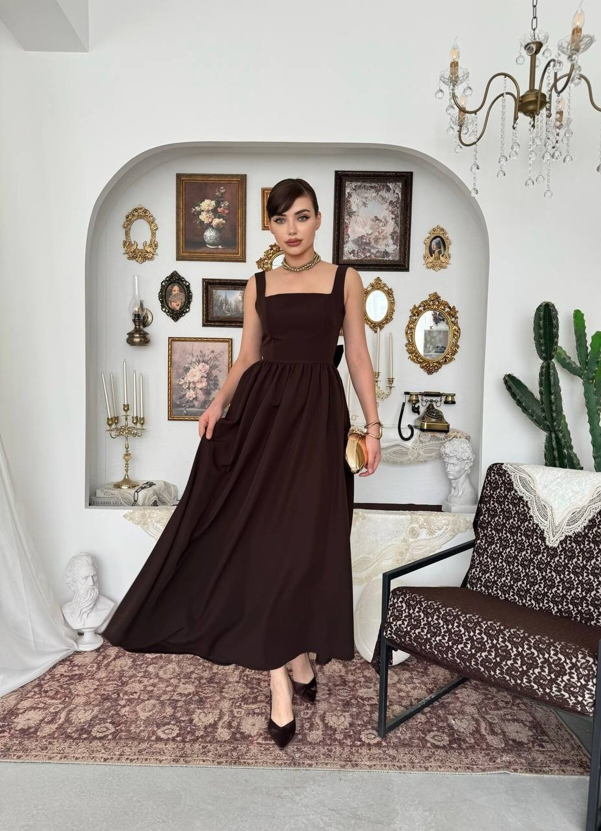 Dinas Dress with Bow Detail
