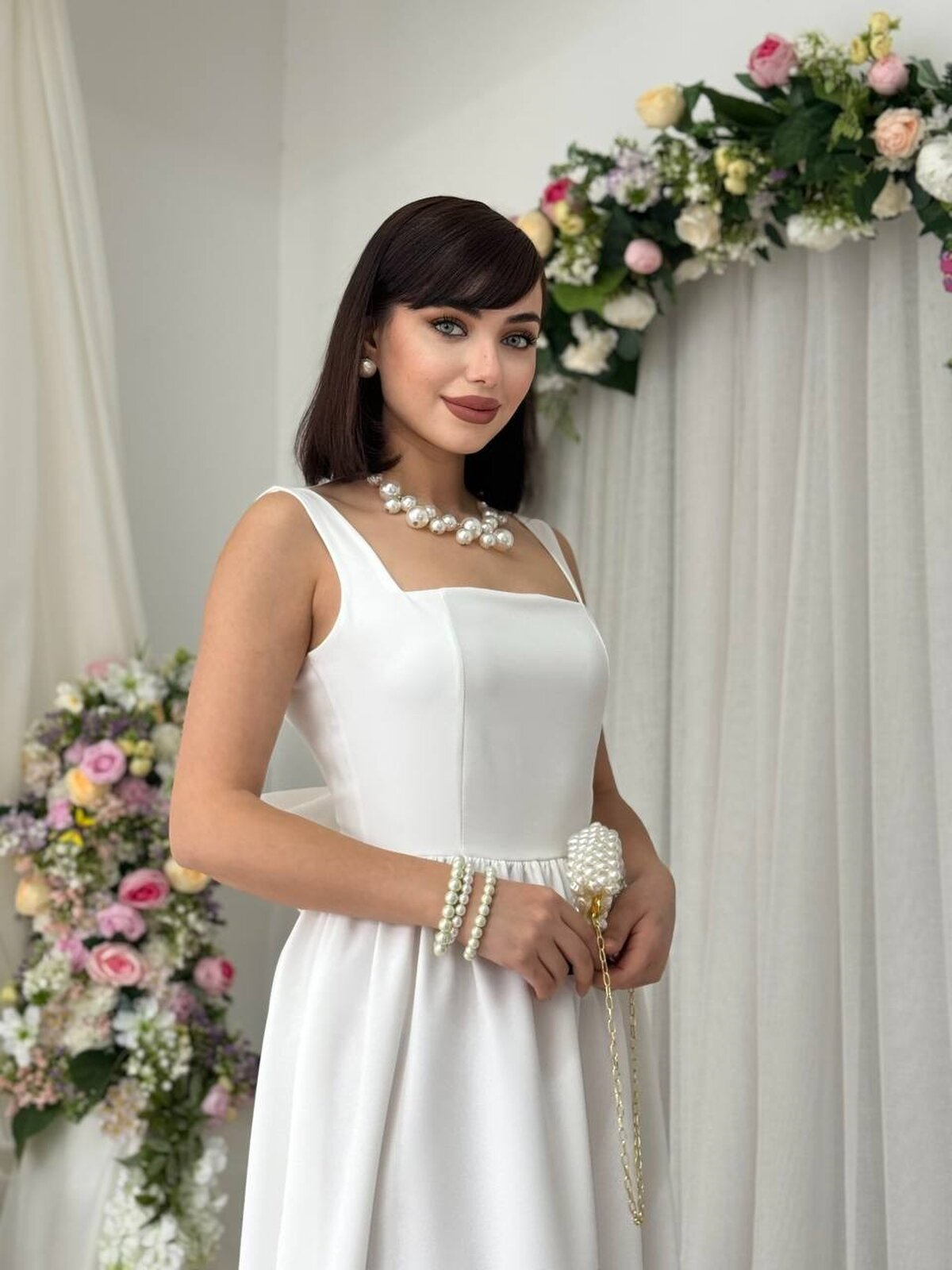 Dinas Dress with Bow Detail