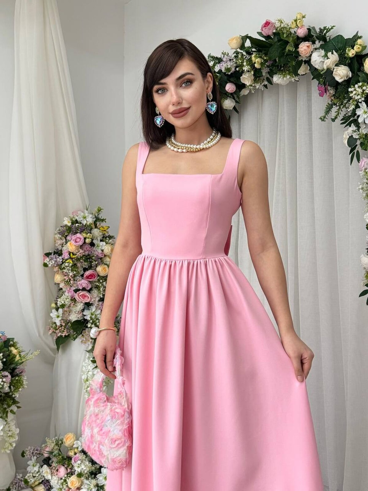 Dinas Dress with Bow Detail