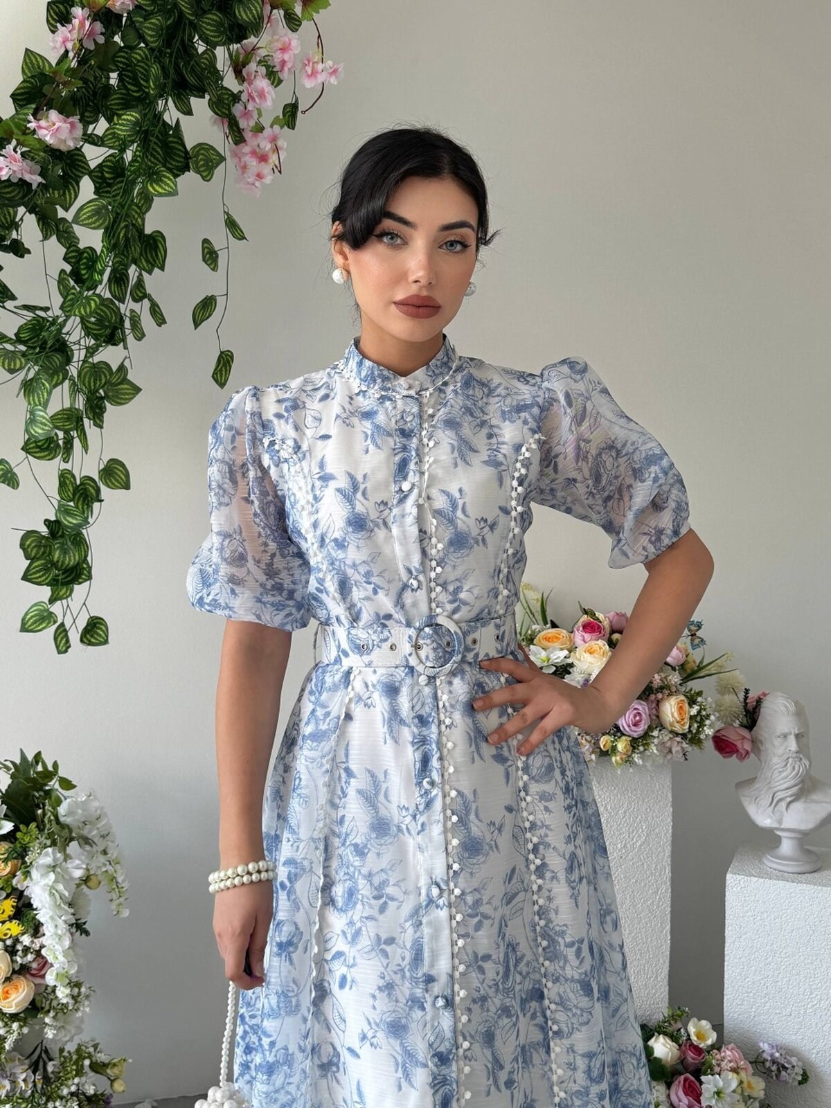 Dress with Belt Detail