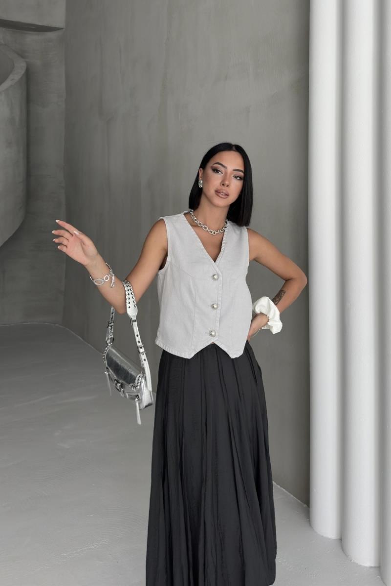 Düğmeli Yelek 6156-72-(S-XL)