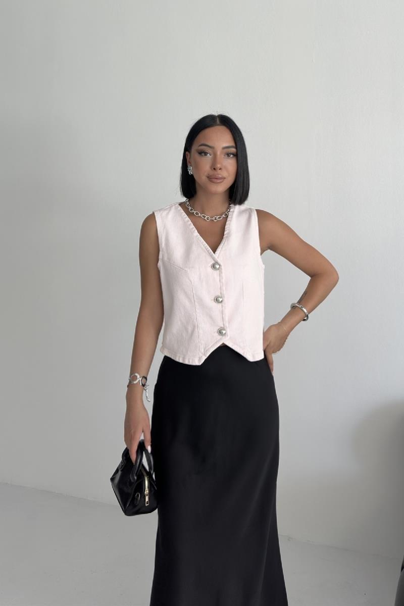 Düğmeli Yelek 6156-72-(S-XL)