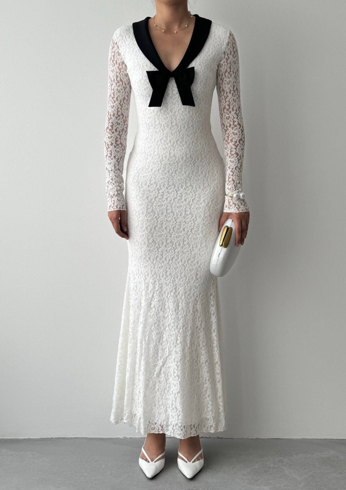 Duyru Dress with Bow Detail