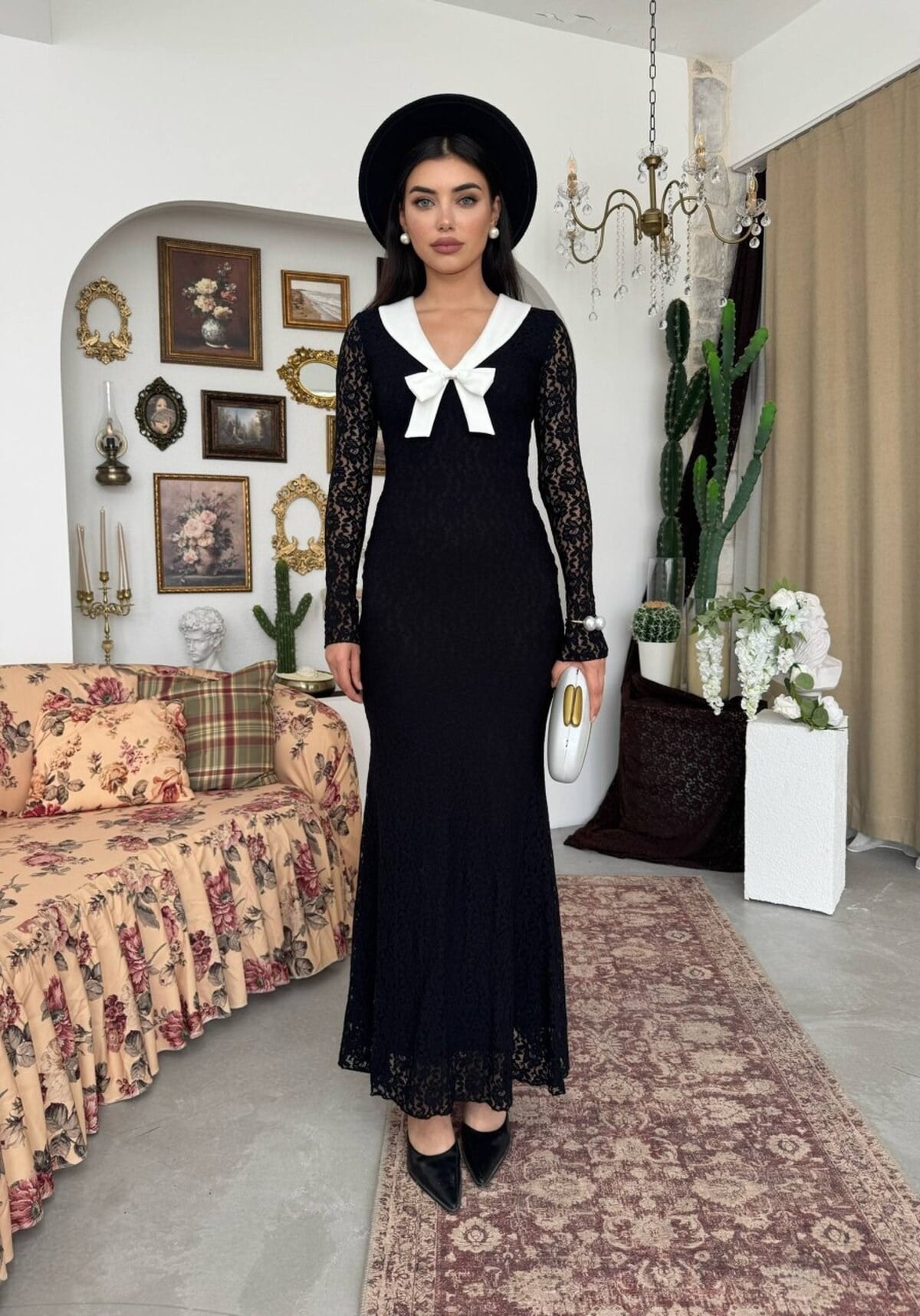 Duyru Dress with Bow Detail
