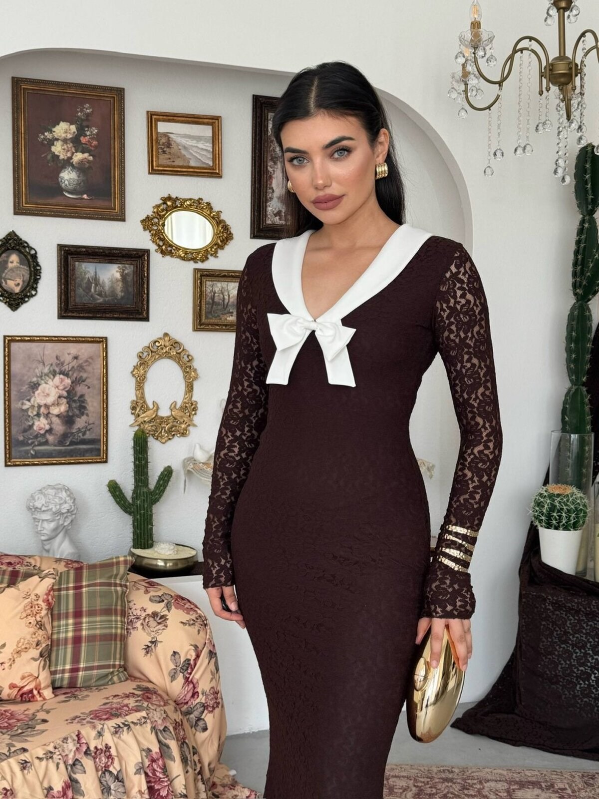 Duyru Dress with Bow Detail