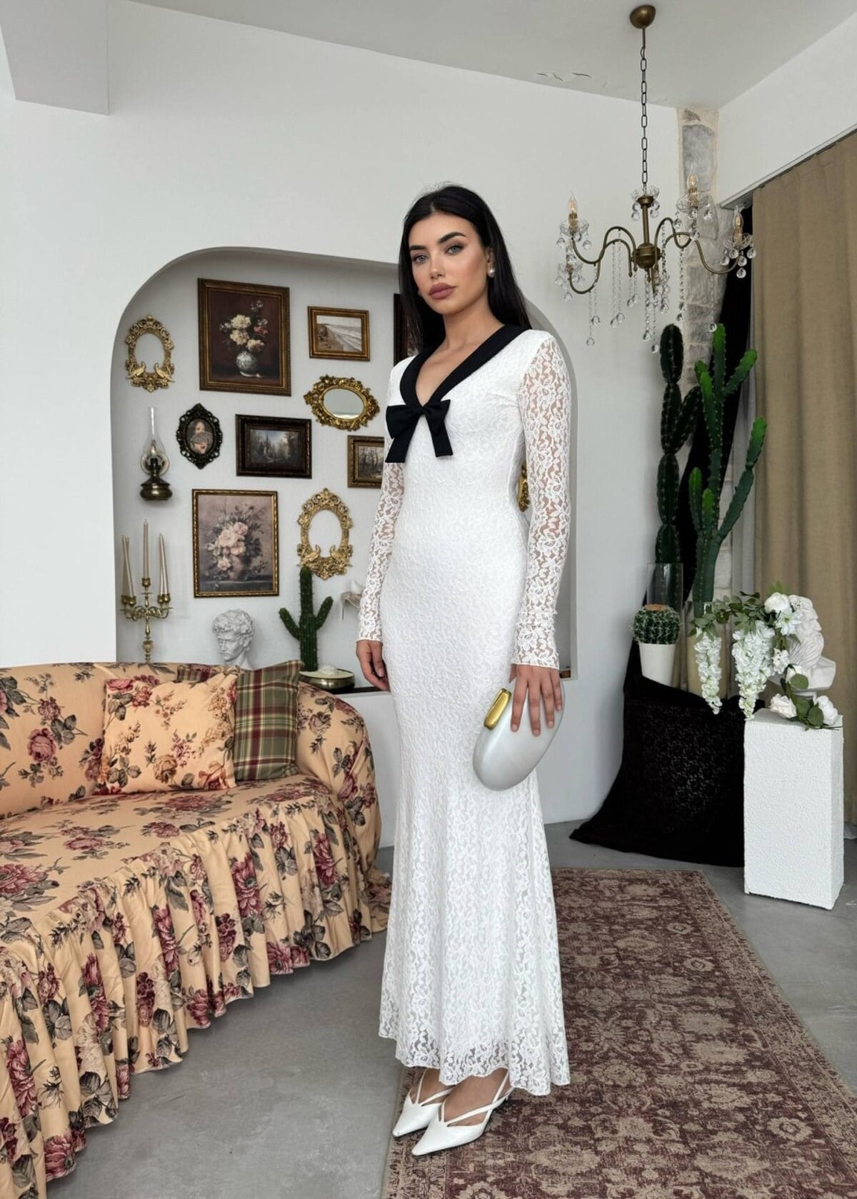 Duyru Dress with Bow Detail