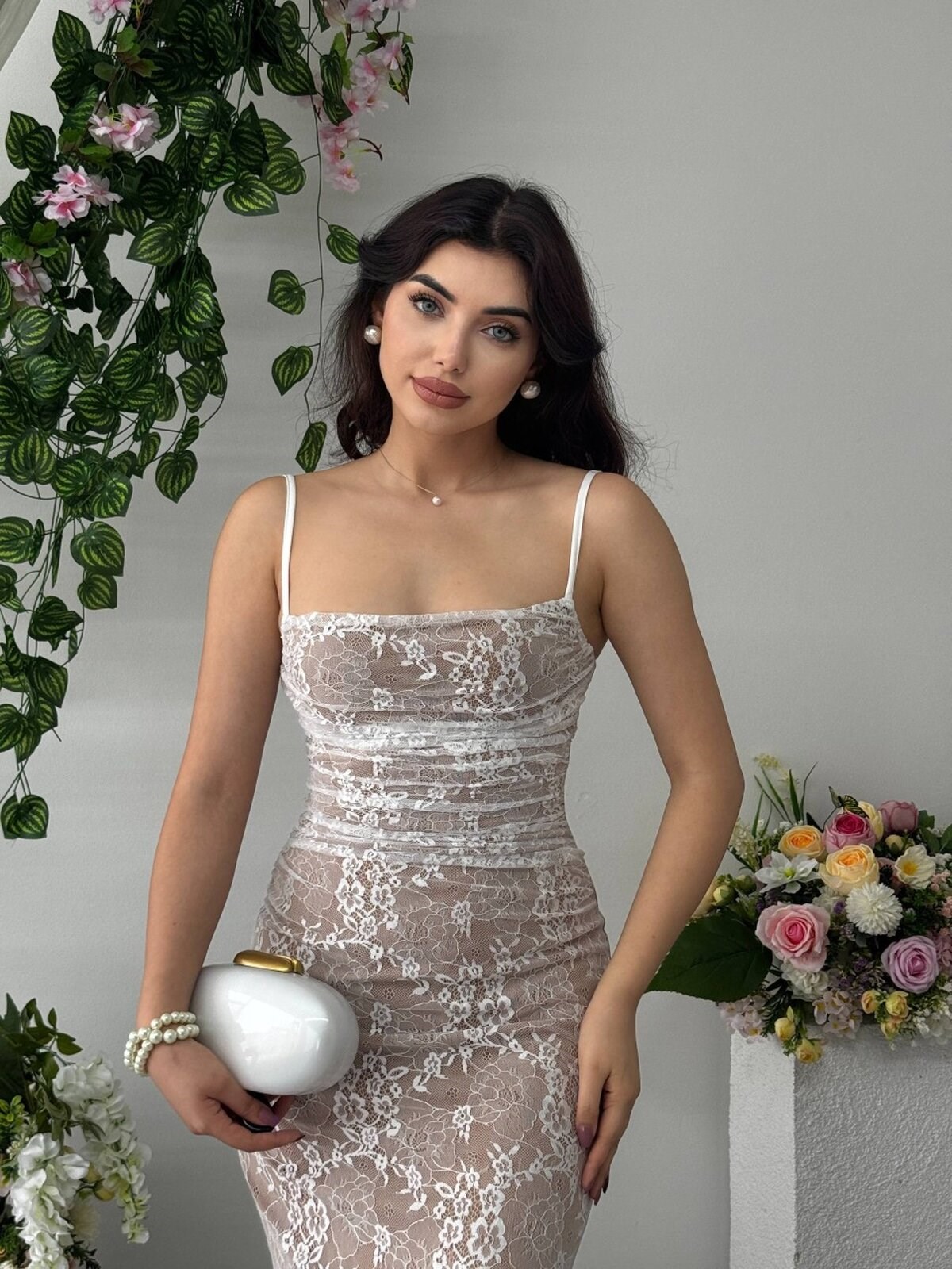 Ensa Strappy Midi Dress