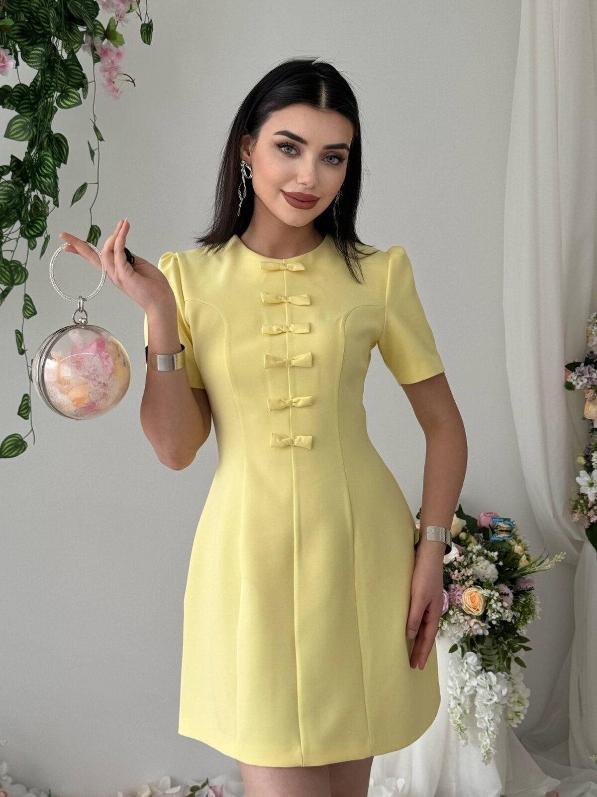 Evan Bow Detail Dress