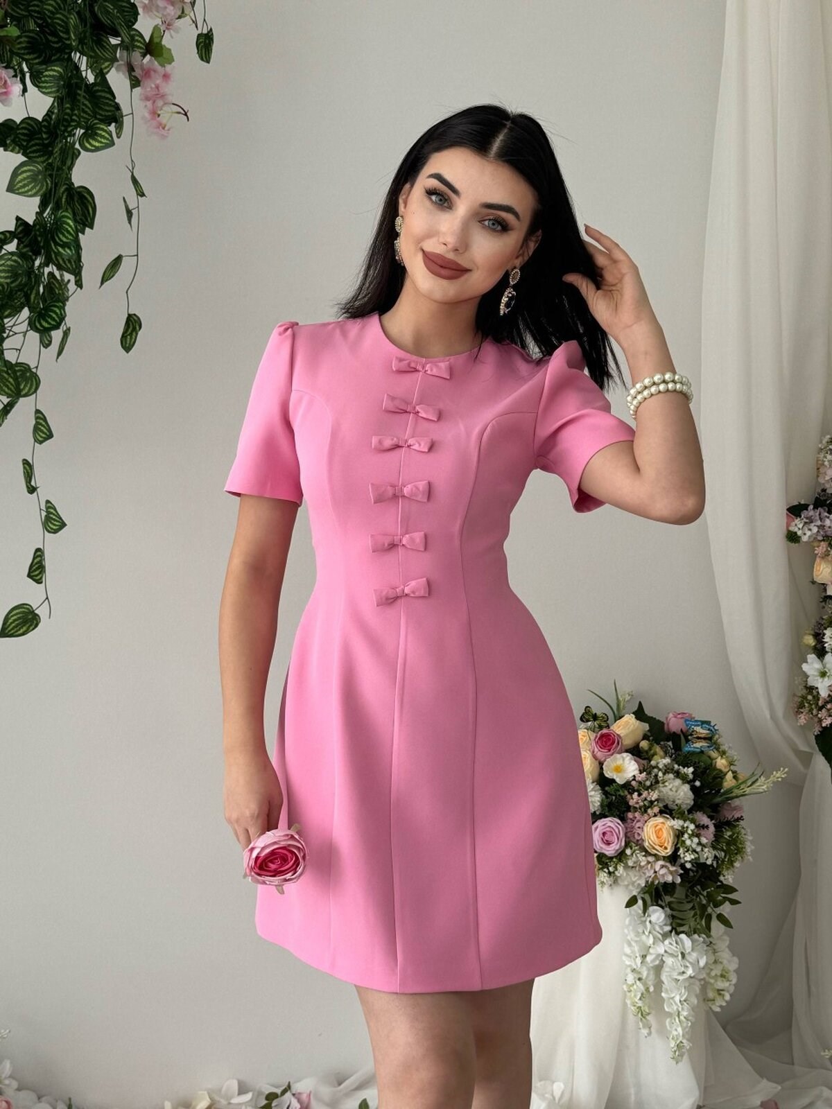Evan Bow Detail Dress