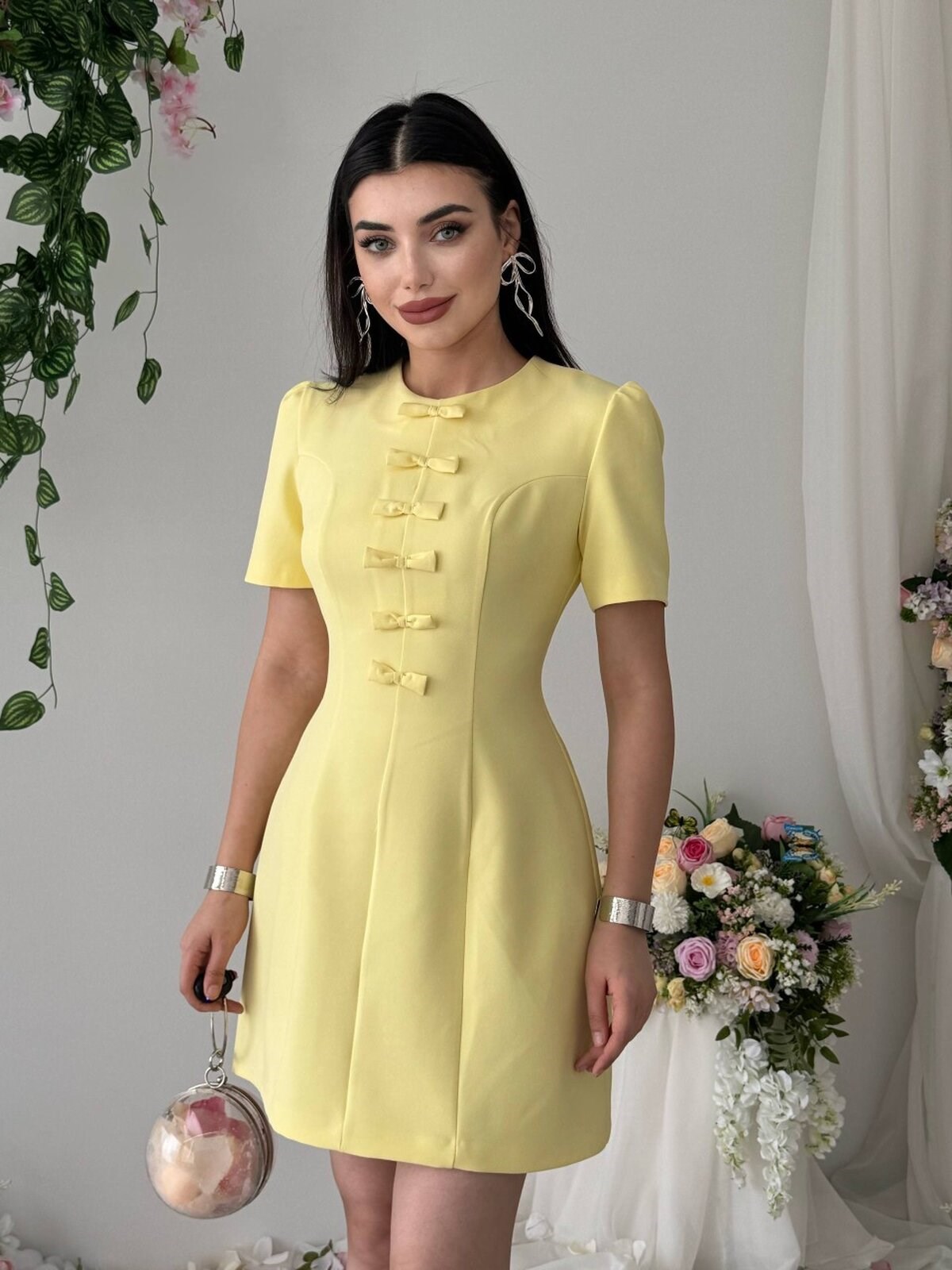 Evan Bow Detail Dress