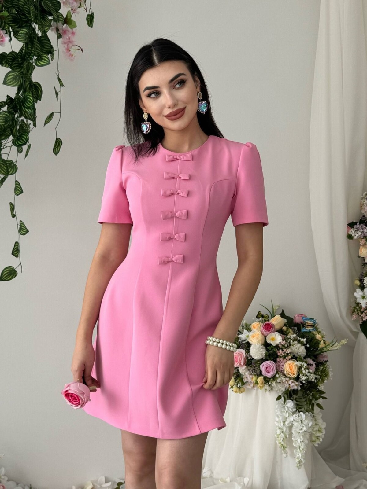 Evan Bow Detail Dress