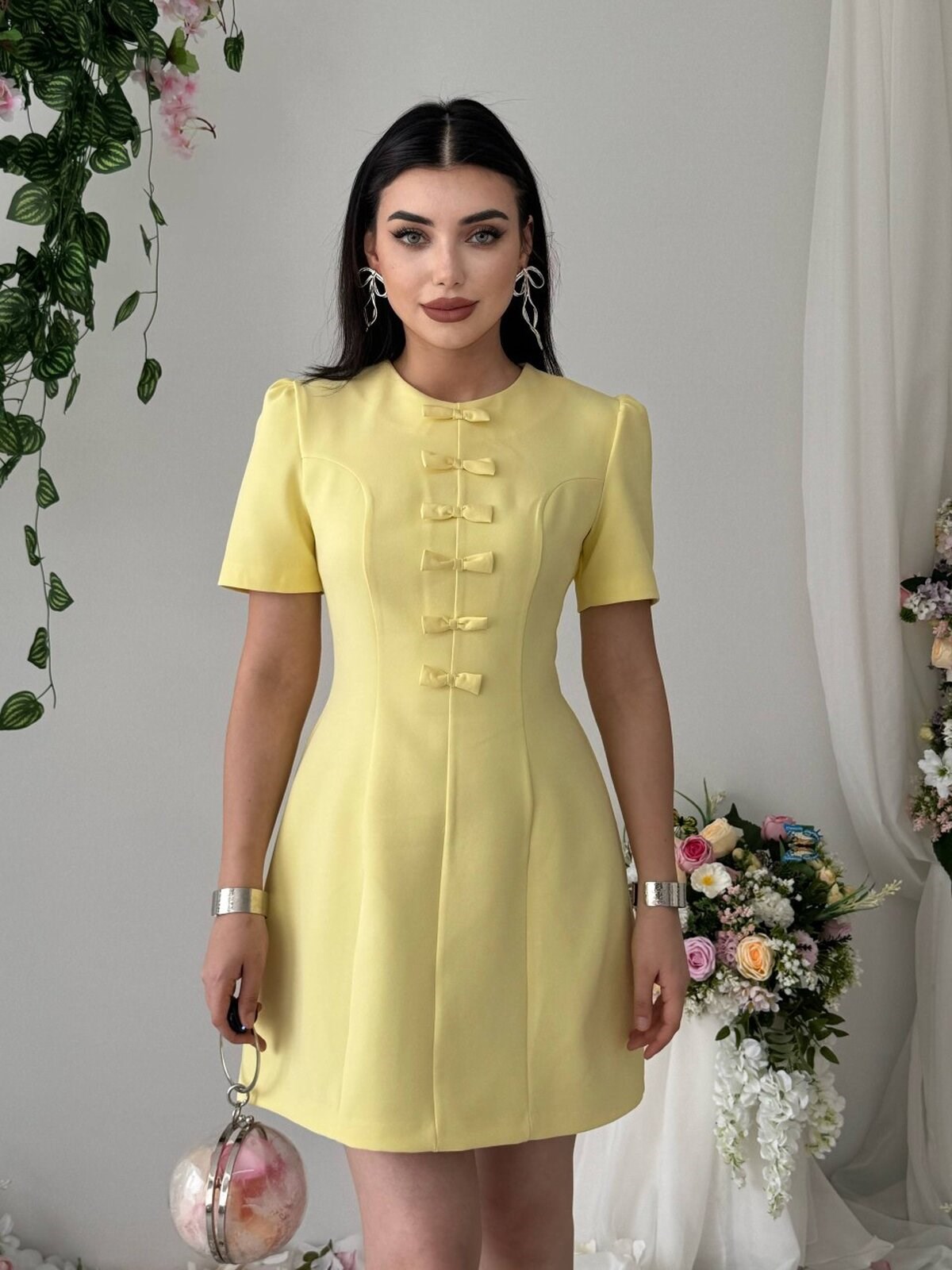 Evan Bow Detail Dress