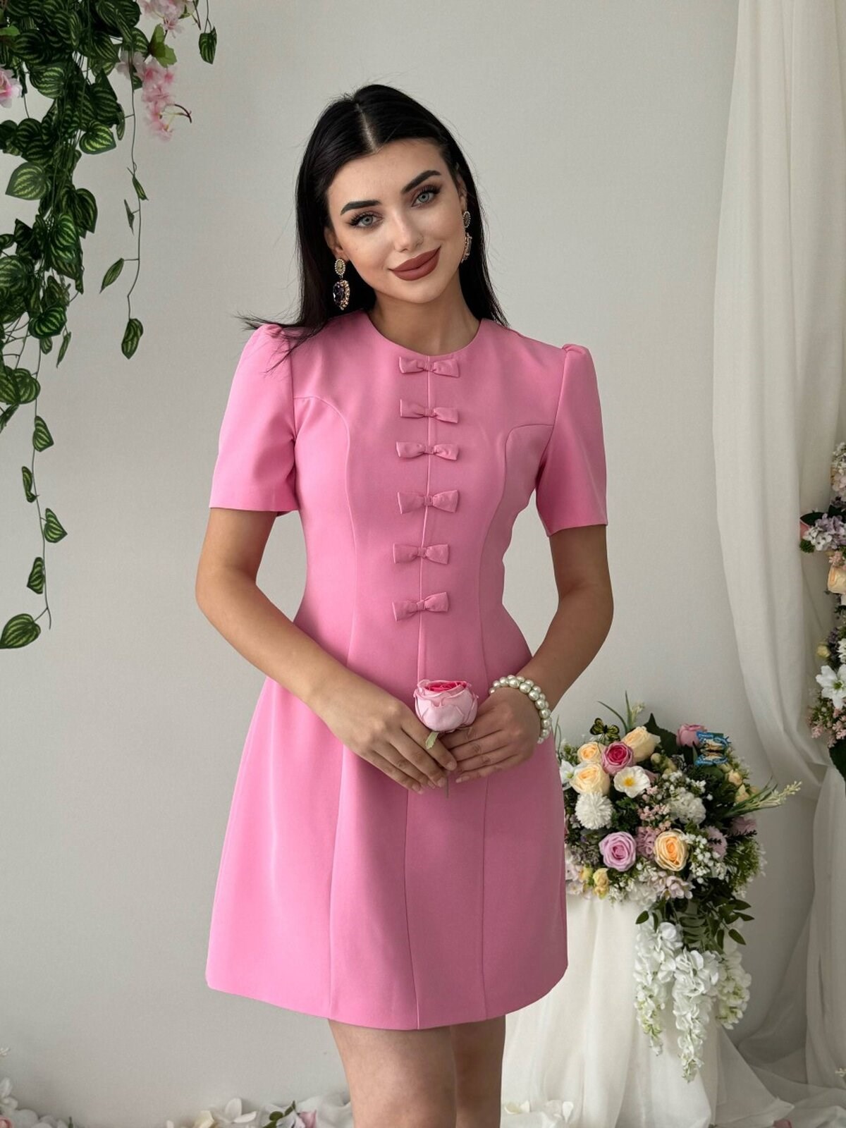 Evan Bow Detail Dress