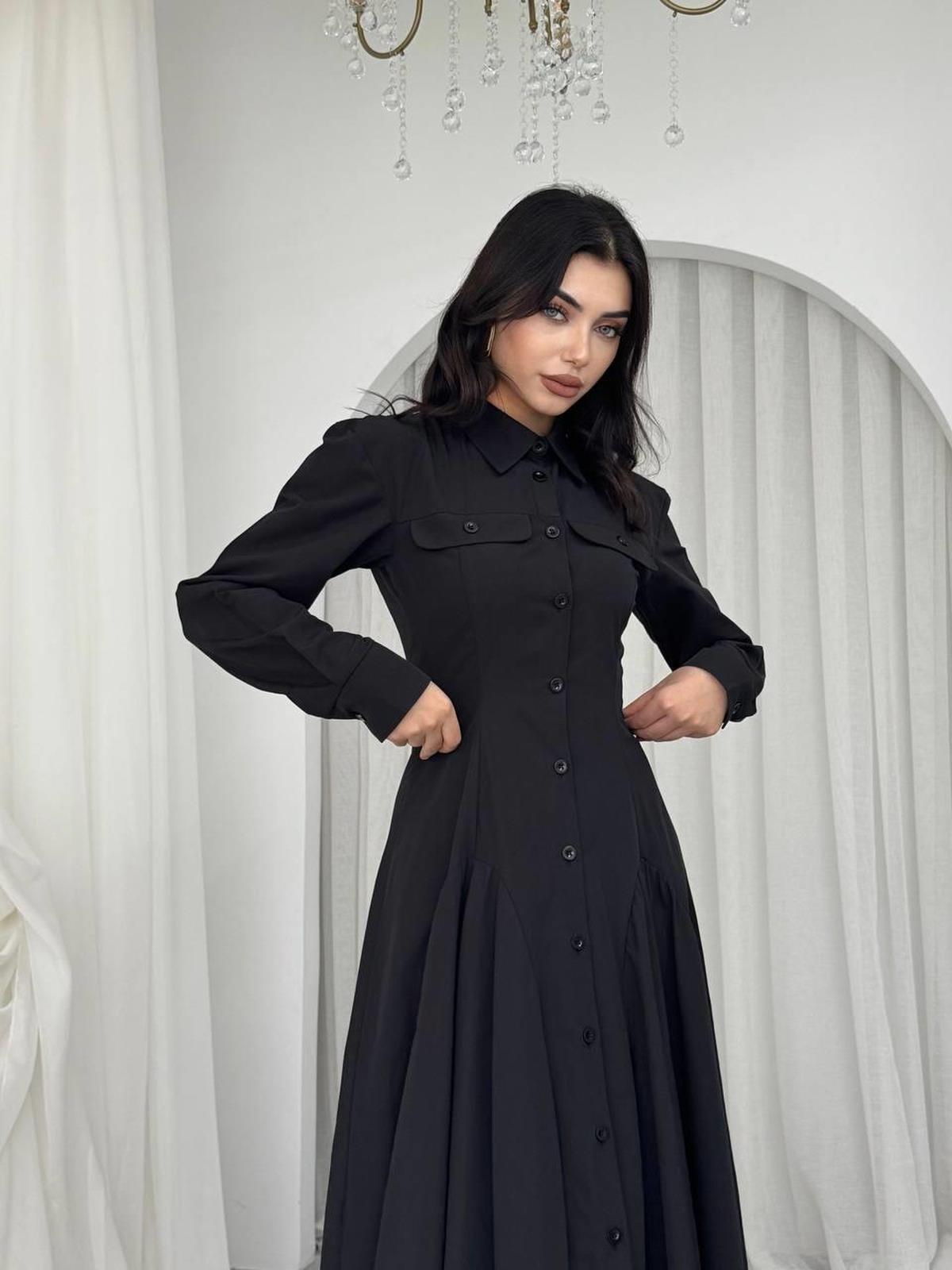 Feris Button Detailed Dress