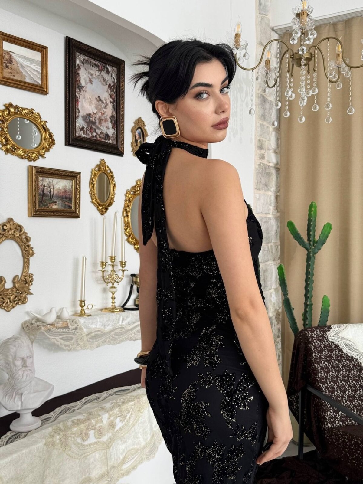 Gerne Neckline Dress