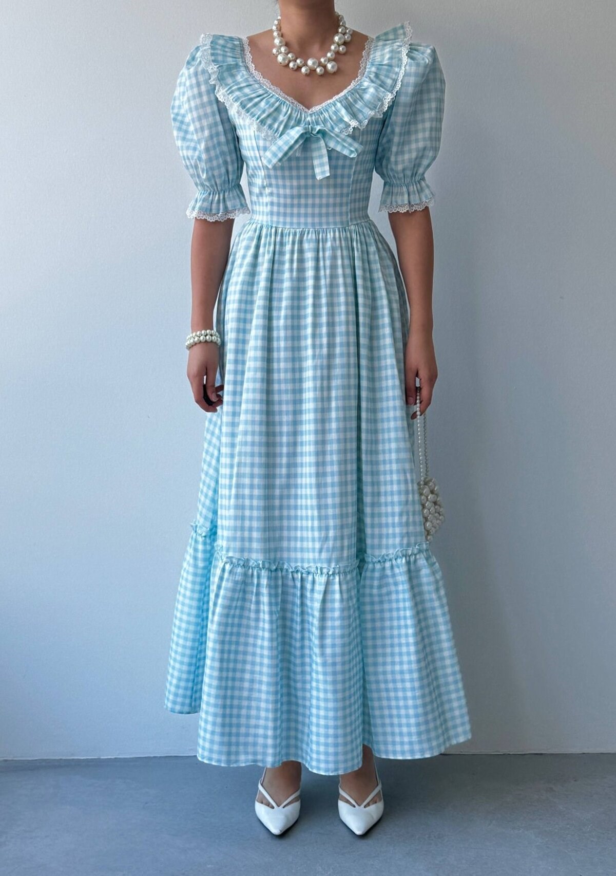 Geun Ruffle Collar Dress