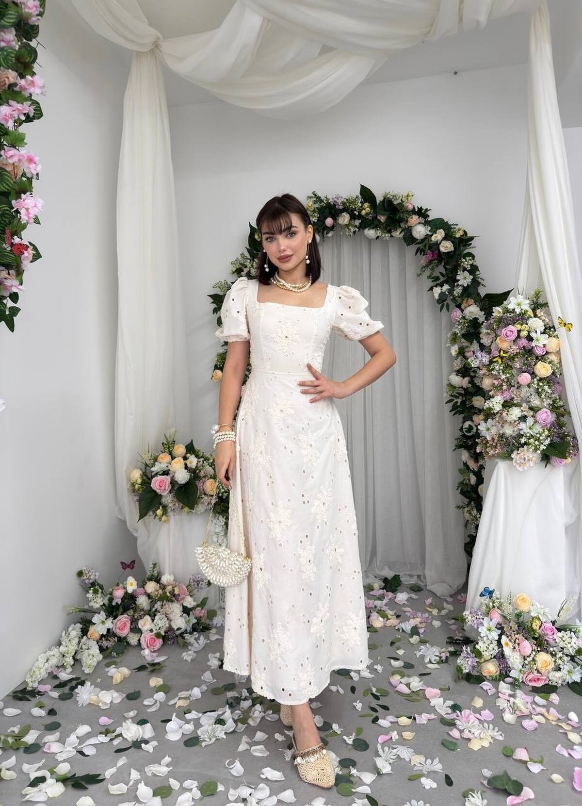 Graf Balloon Sleeve Dress