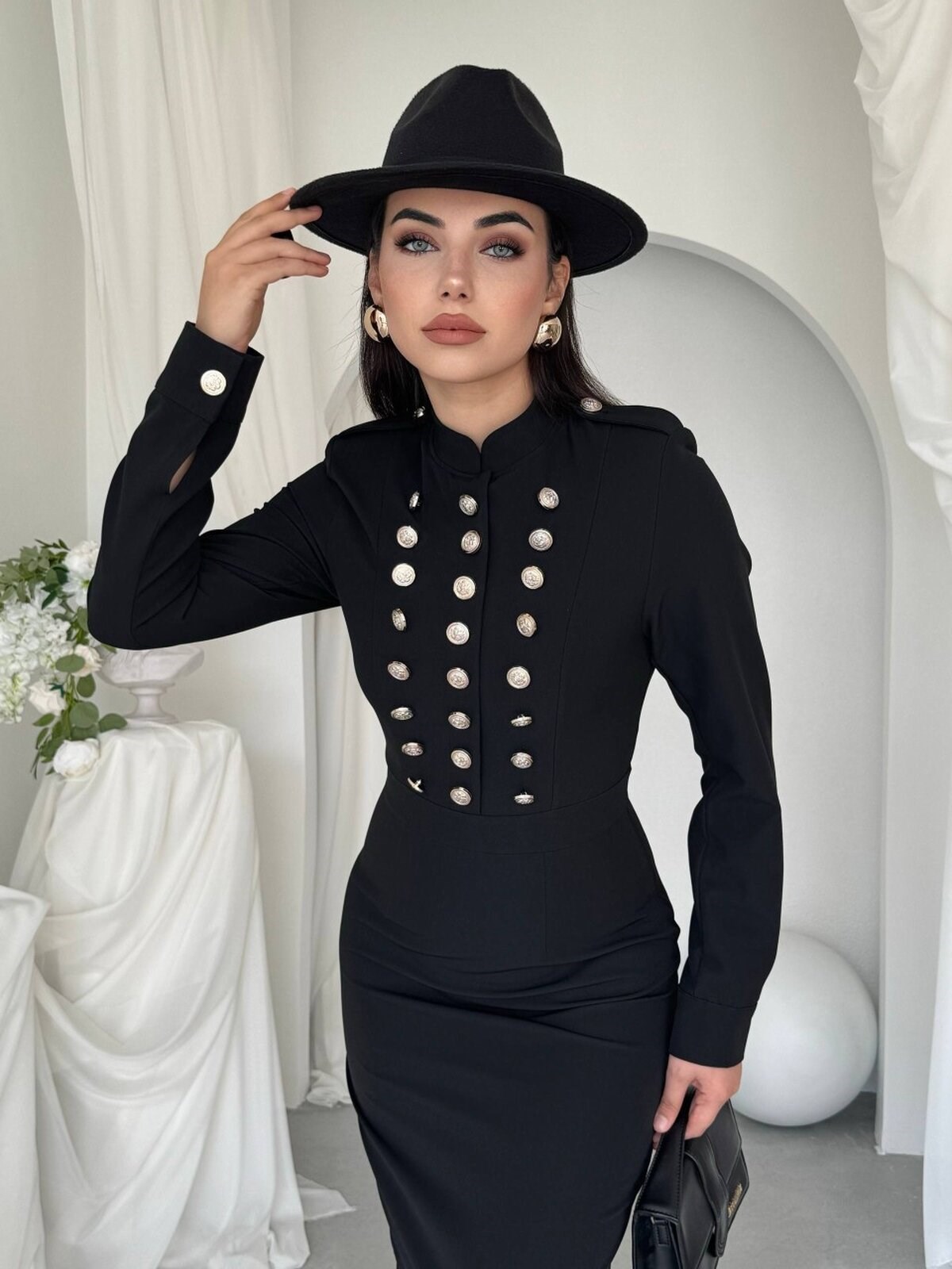 Gurea Button-Detail Dress