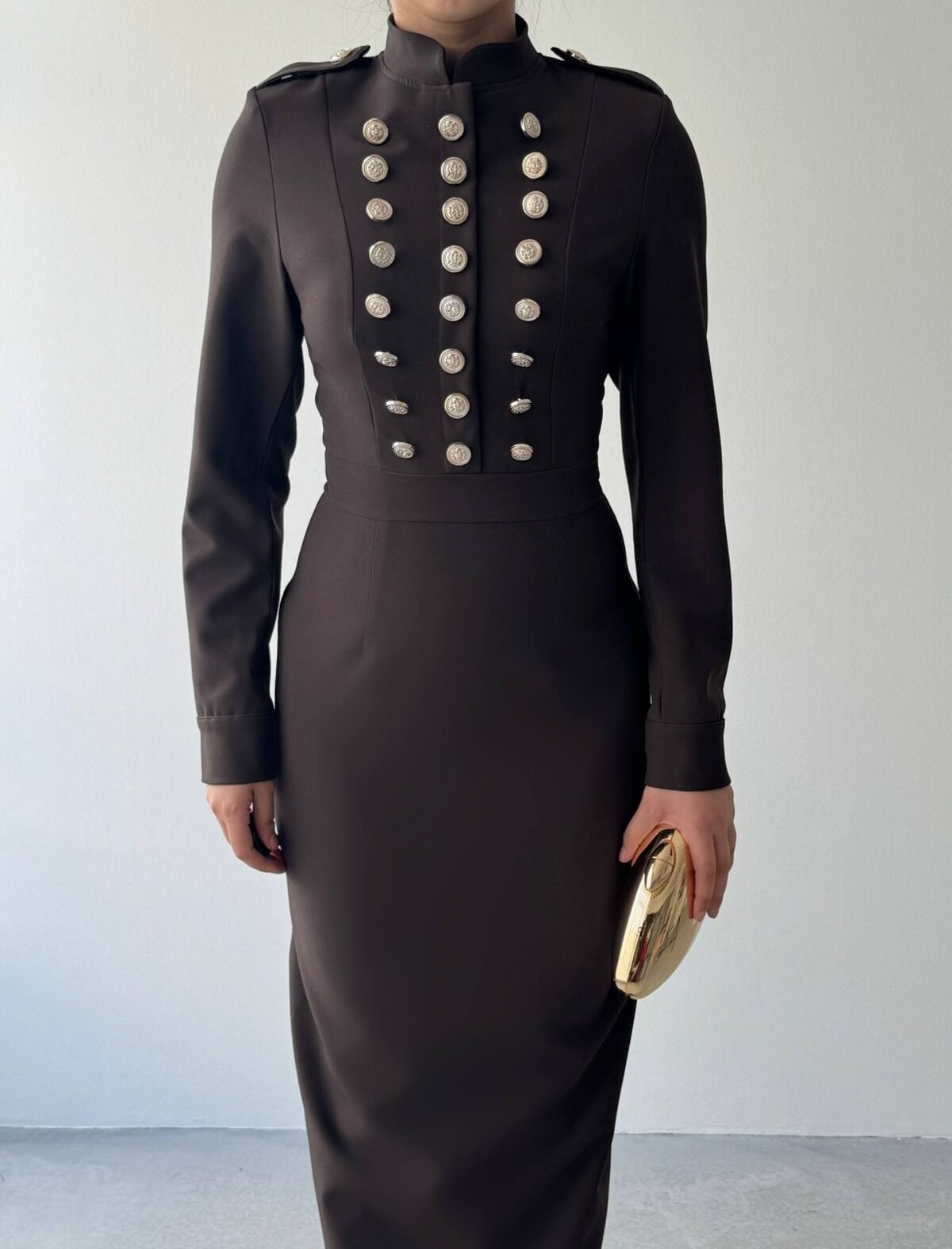 Gurea Button-Detail Dress