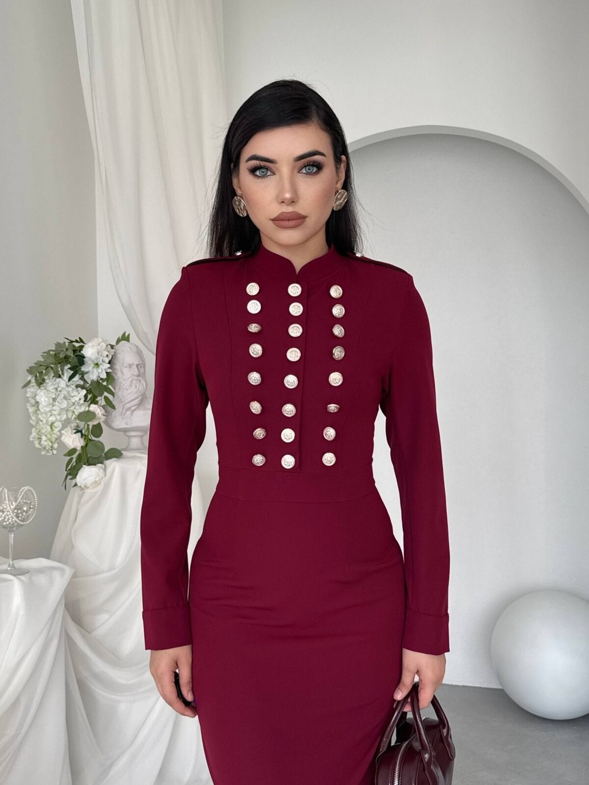 Gurea Button-Detail Dress