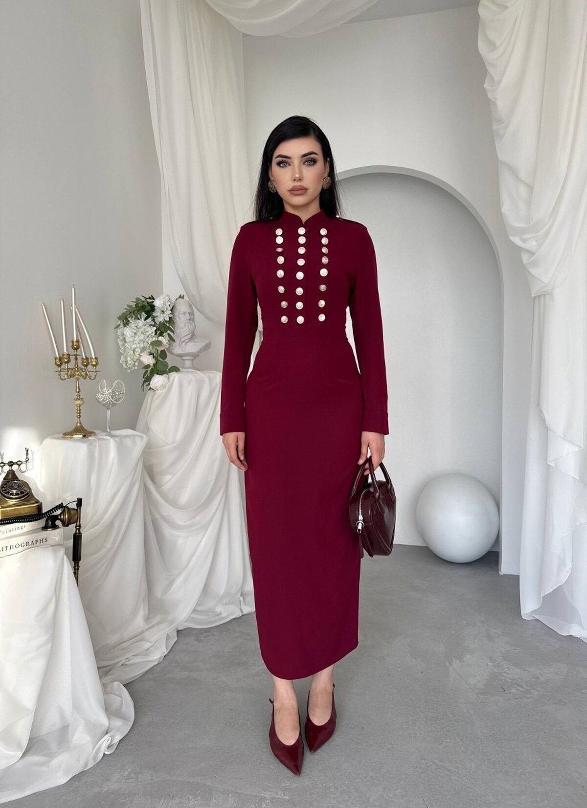Gurea Button-Detail Dress