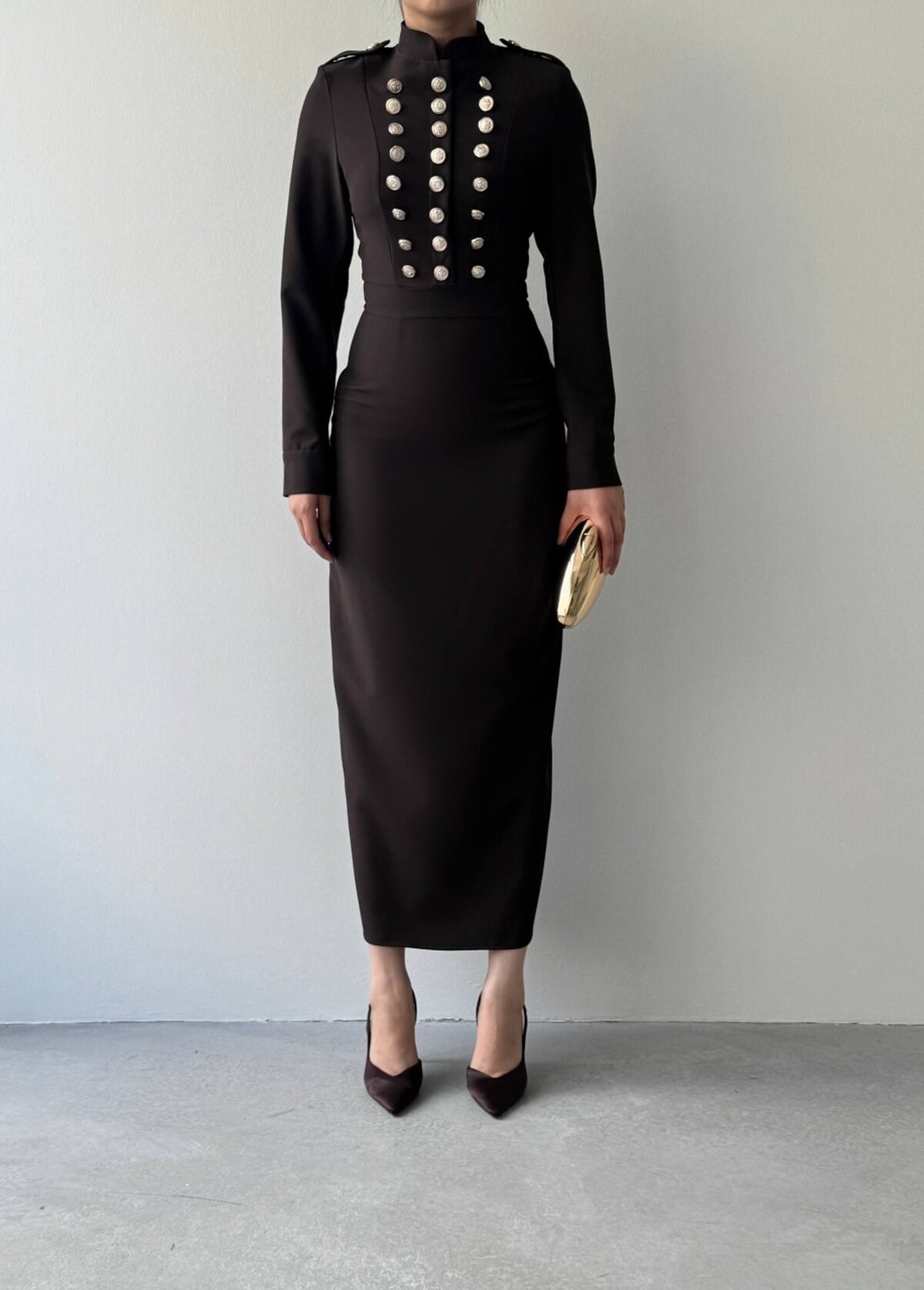 Gurea Button-Detail Dress
