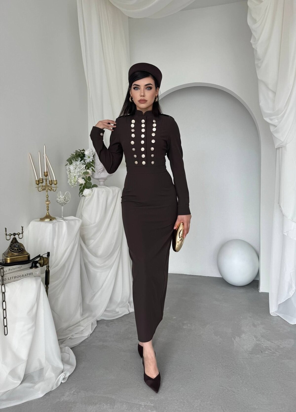 Gurea Button-Detail Dress