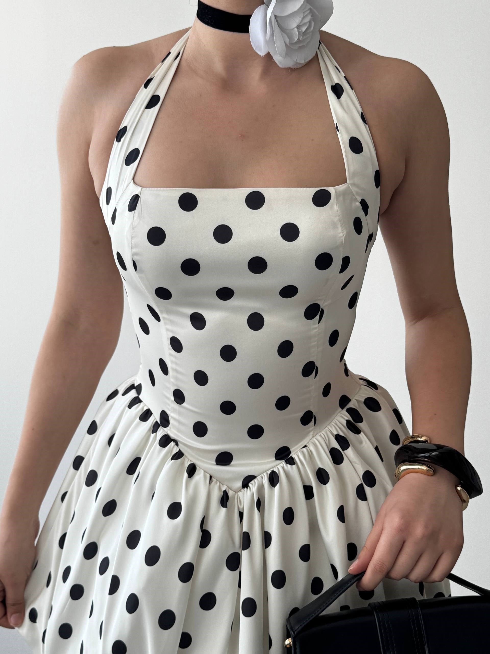 Jales Mini Dress - Ecru 00935