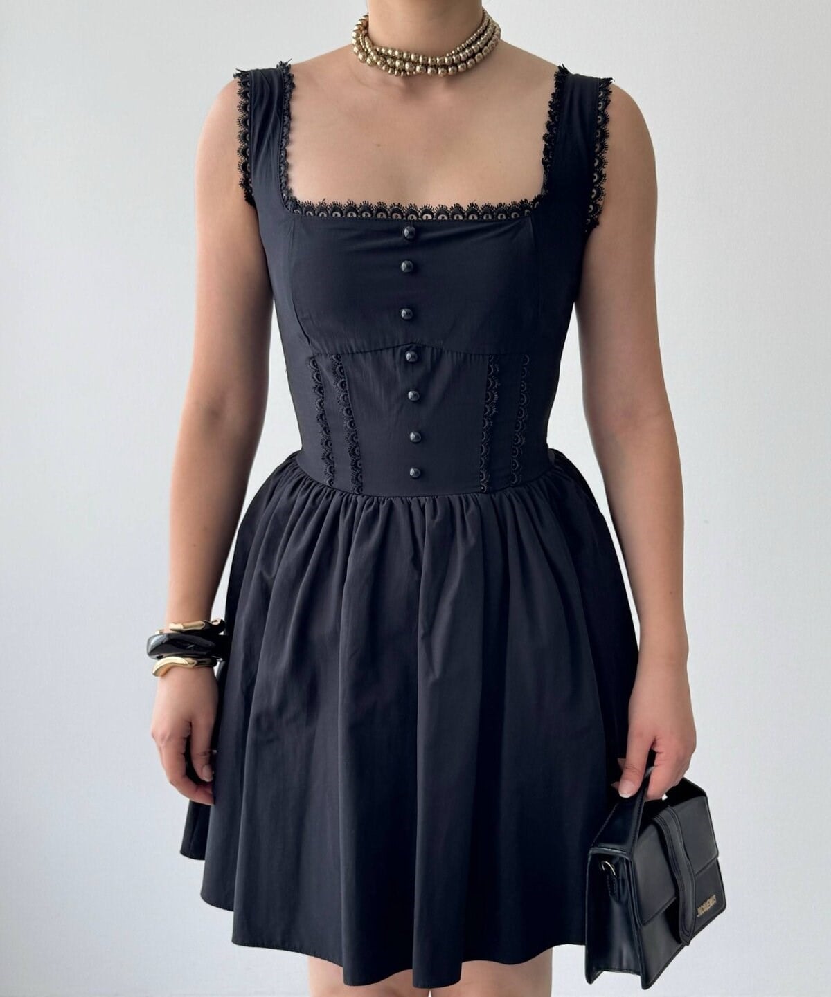 Joyo Button-Detail Dress
