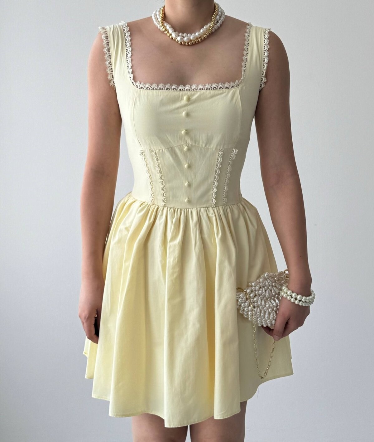 Joyo Button-Detail Dress
