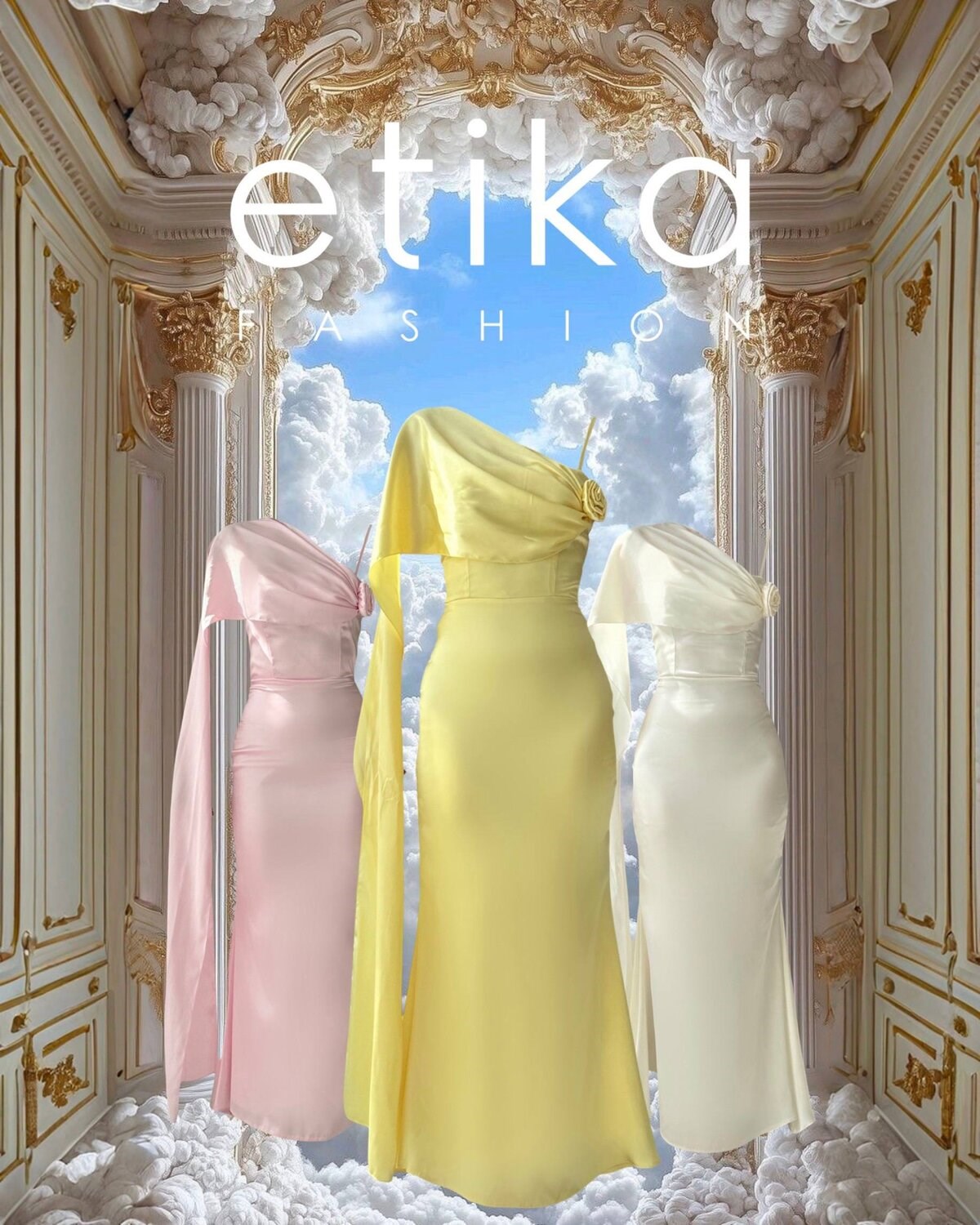 Junas Yaka Kuşağı Detaylıı Elbise