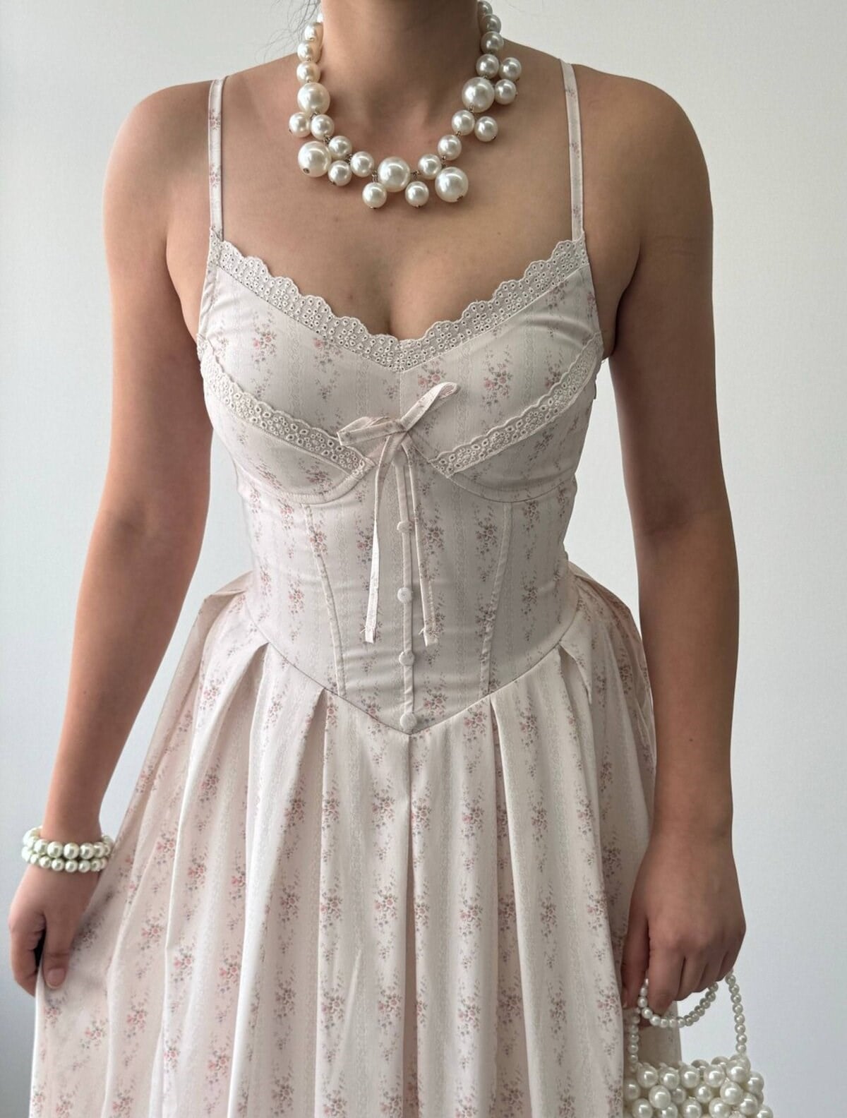 Junos Button-Detail Dress