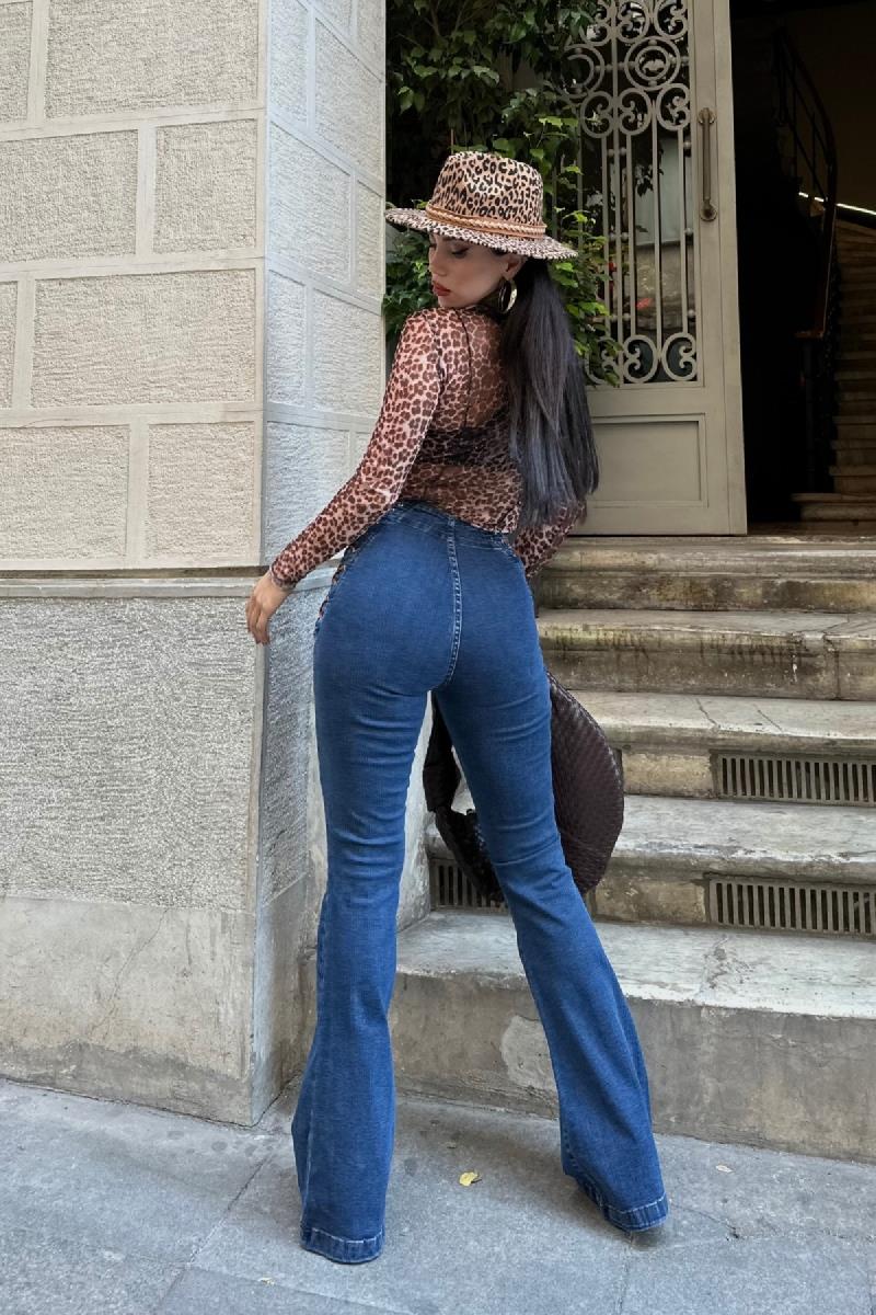 Kuşgözü Detaylı Bağcıklı Pantolon 7095-23-(26-31)